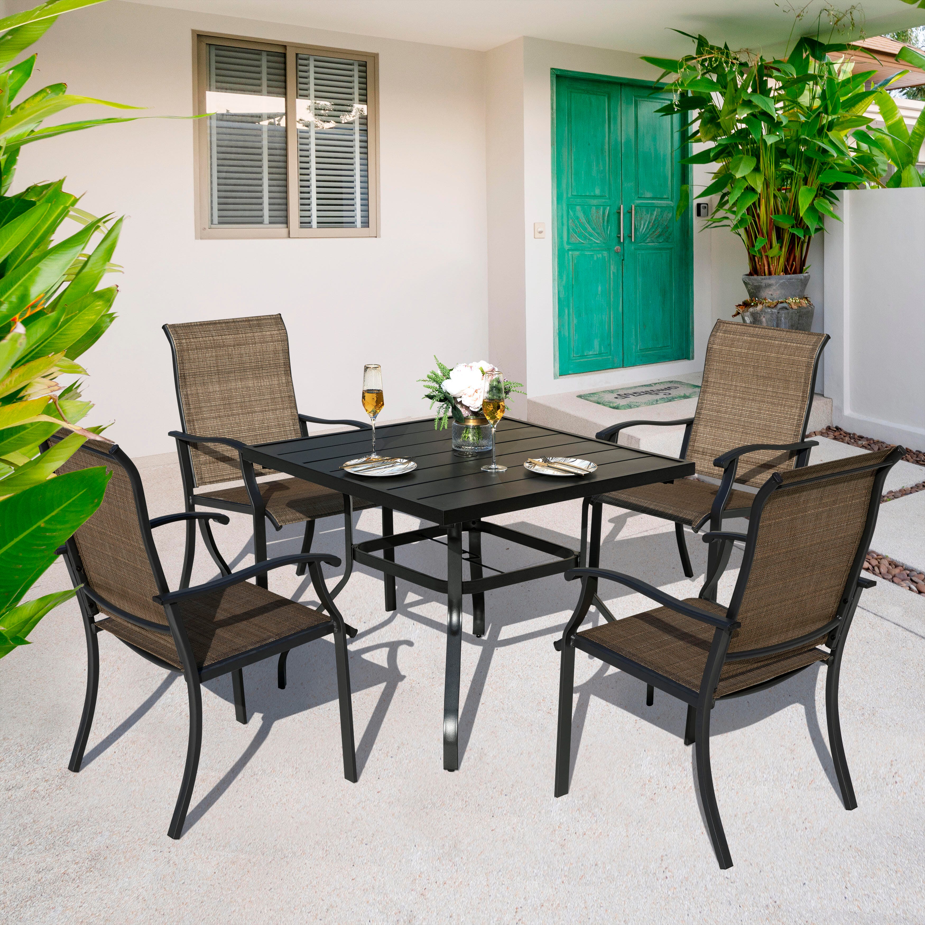 Nuu Garden Outdoor Dining Table and 4 Chairs, , rollover
