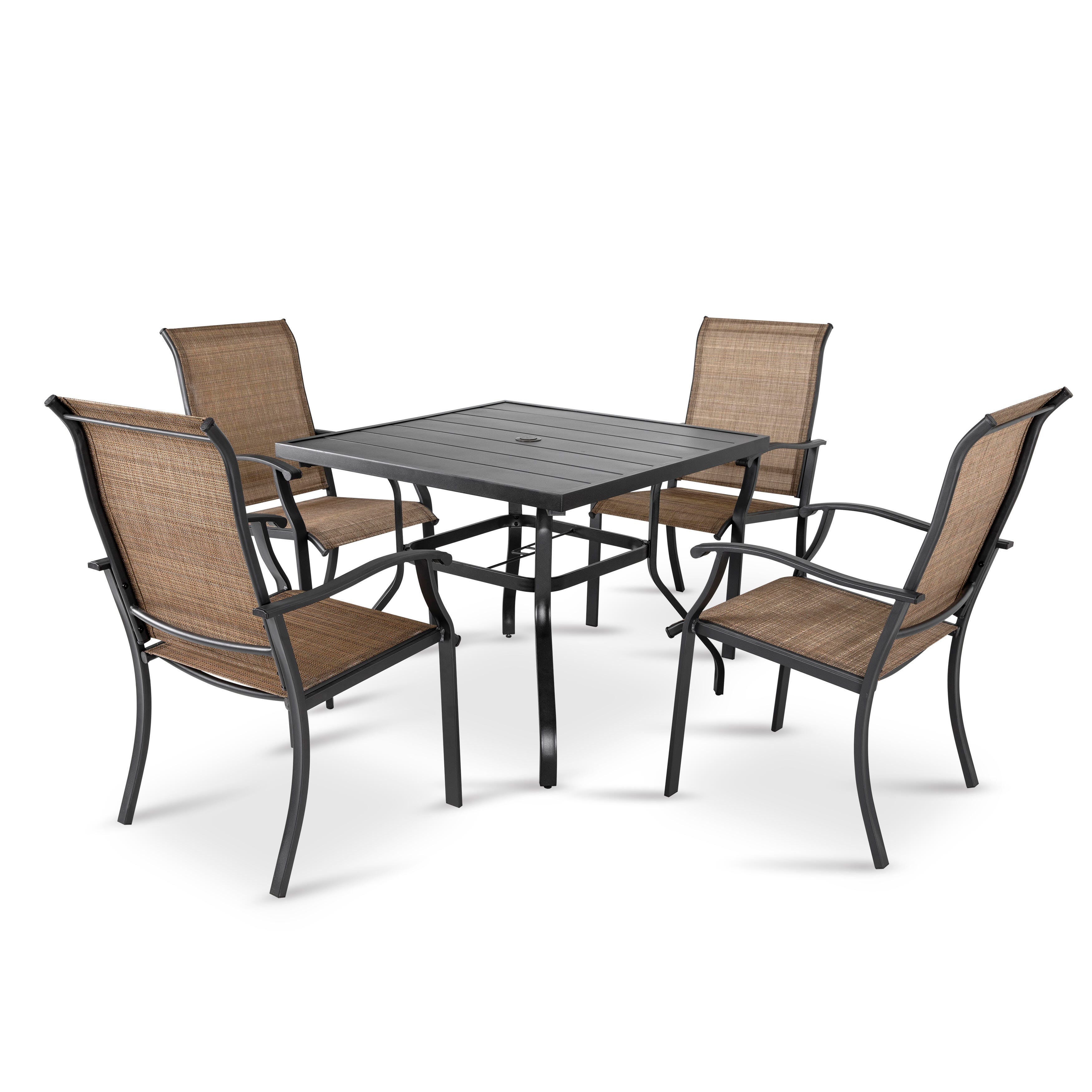 Nuu Garden Outdoor Dining Table and 4 Chairs, , large