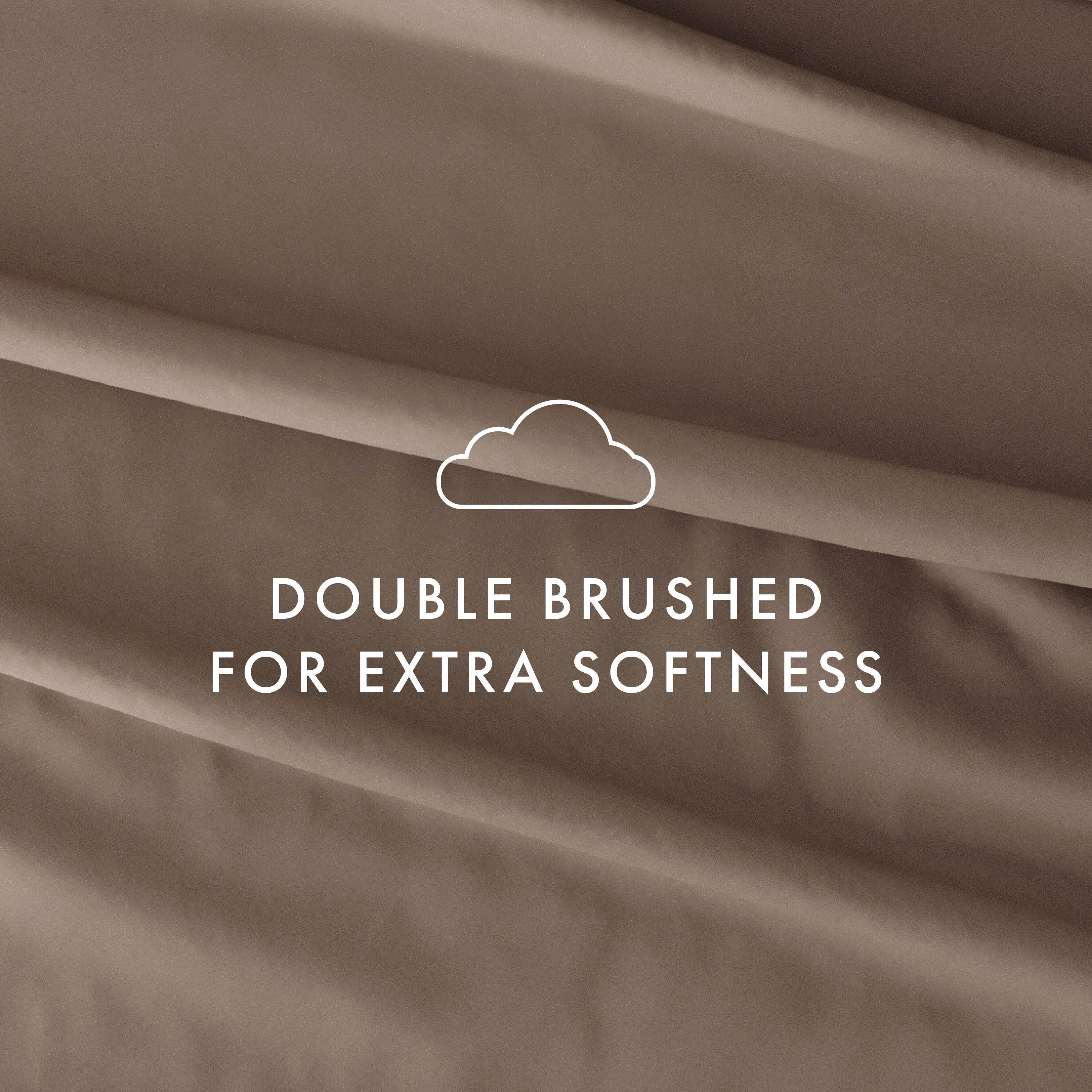 4 Piece Premium Ultra Soft California King Bed Sheet Set, Taupe, large