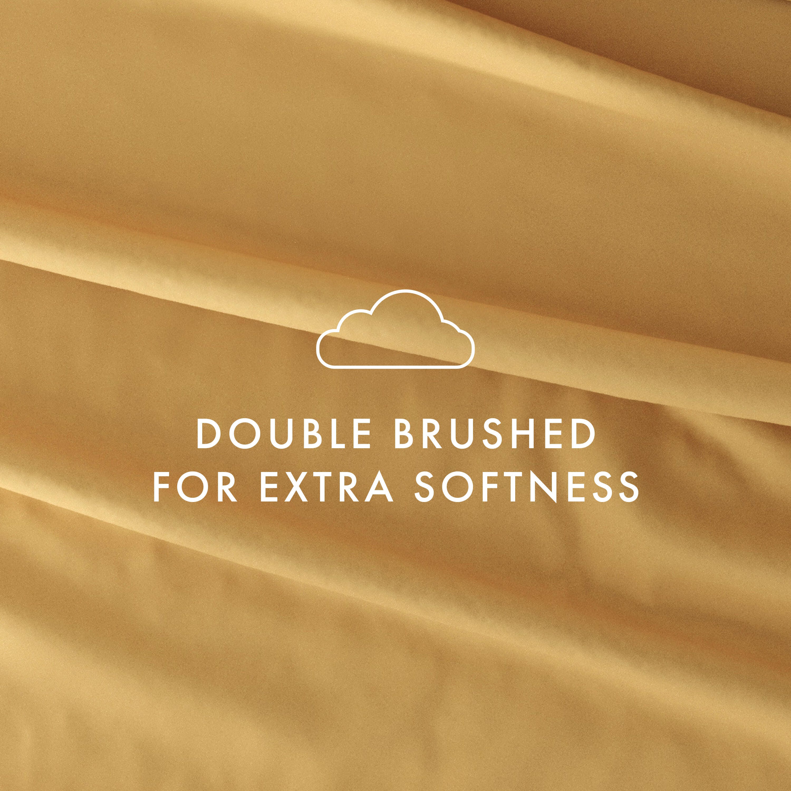 4 Piece Premium Ultra Soft Full Bed Sheet Set, Gold, large