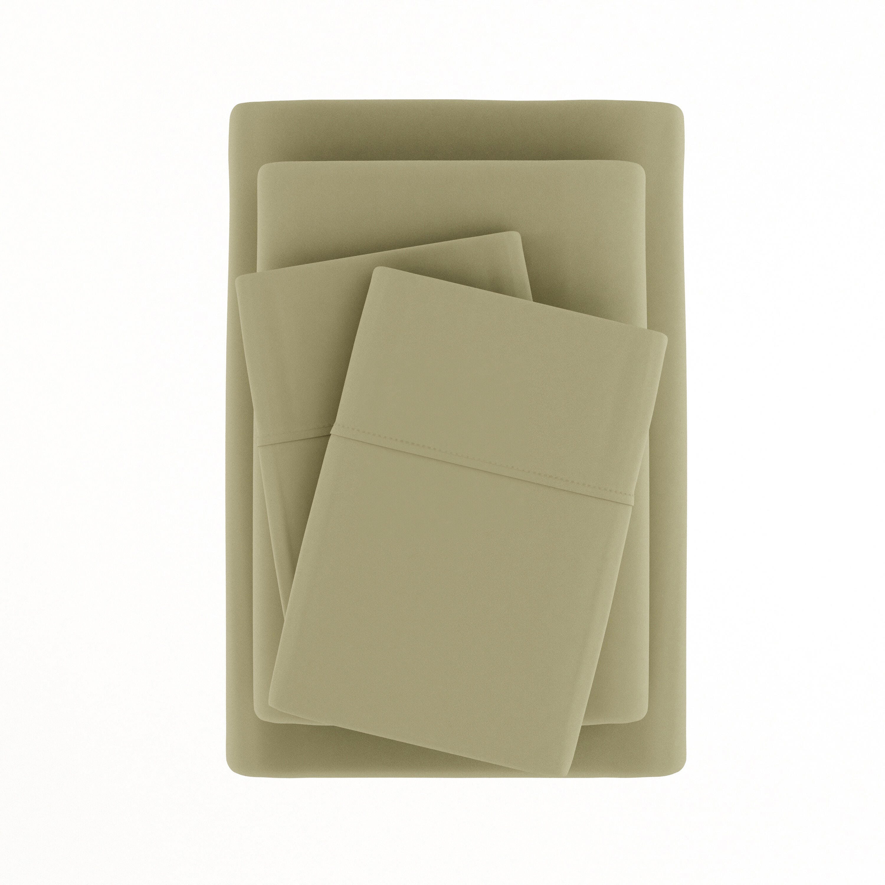4 Piece Premium Ultra Soft King Bed Sheet Set, Sage, large