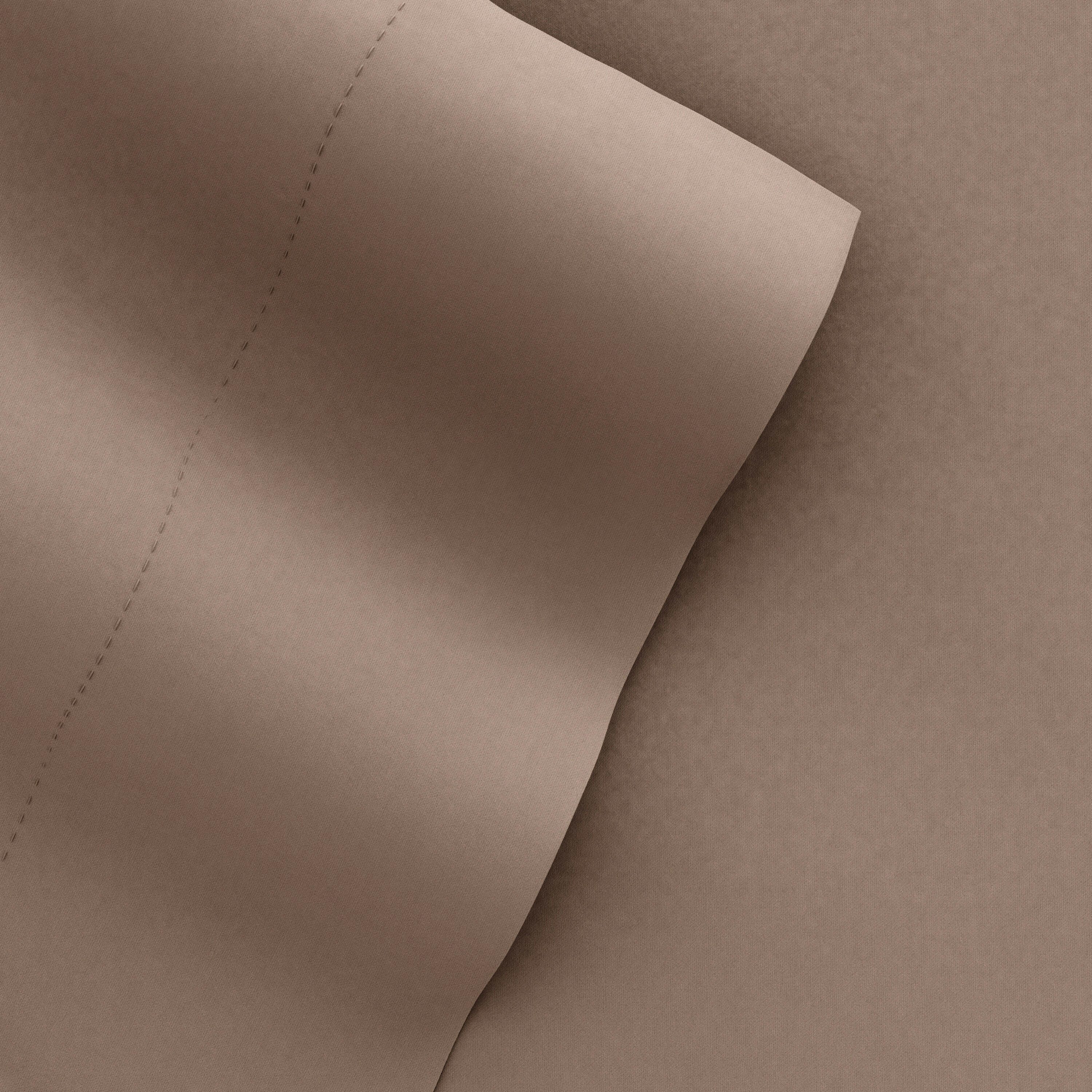 4 Piece Premium Ultra Soft King Bed Sheet Set, Taupe, large