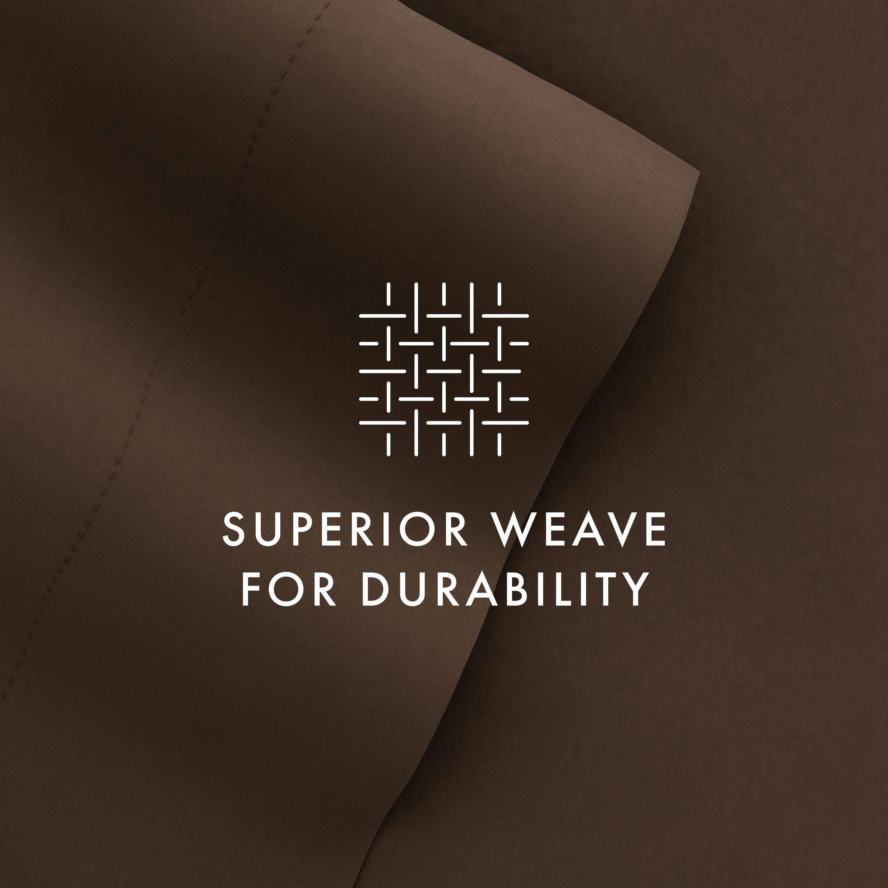 4 Piece Premium Ultra Soft Queen Bed Sheet Set, Chocolate, large