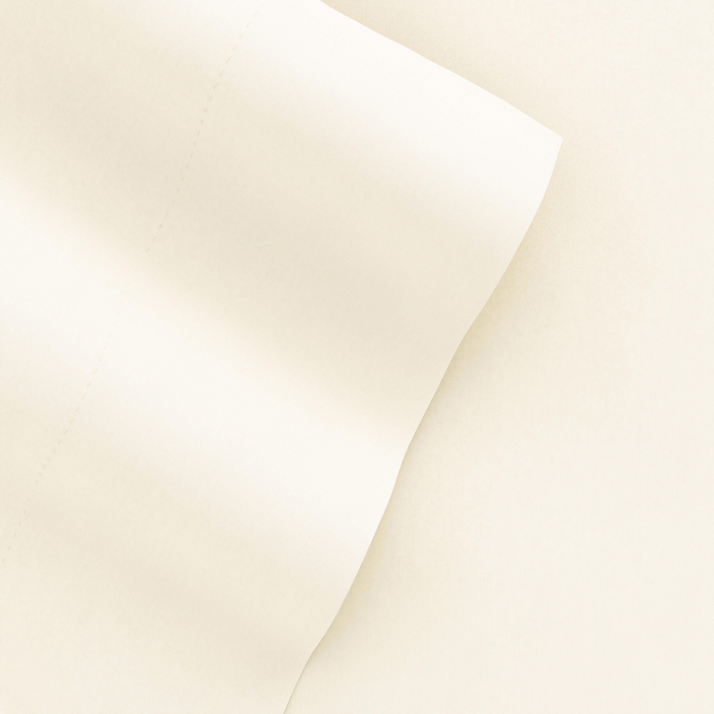 4 Piece Premium Ultra Soft Queen Bed Sheet Set, Ivory, large