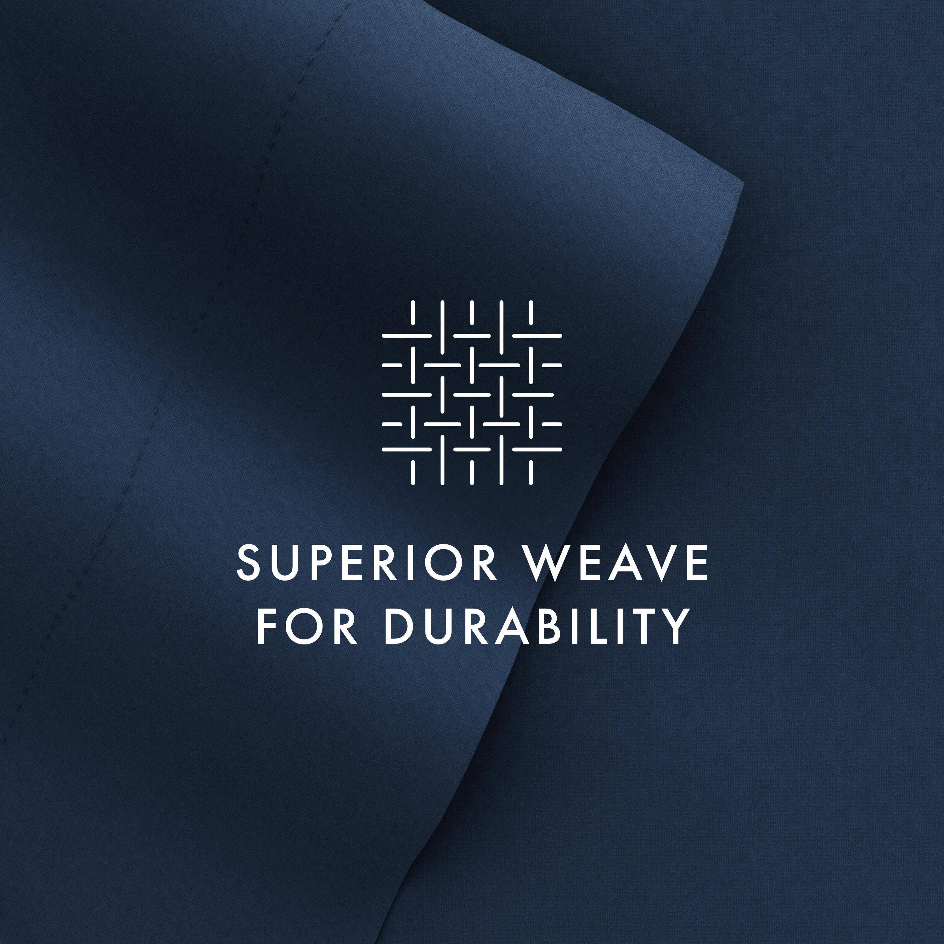 3 Piece Premium Ultra Soft Twin Sheet Set, Navy, large