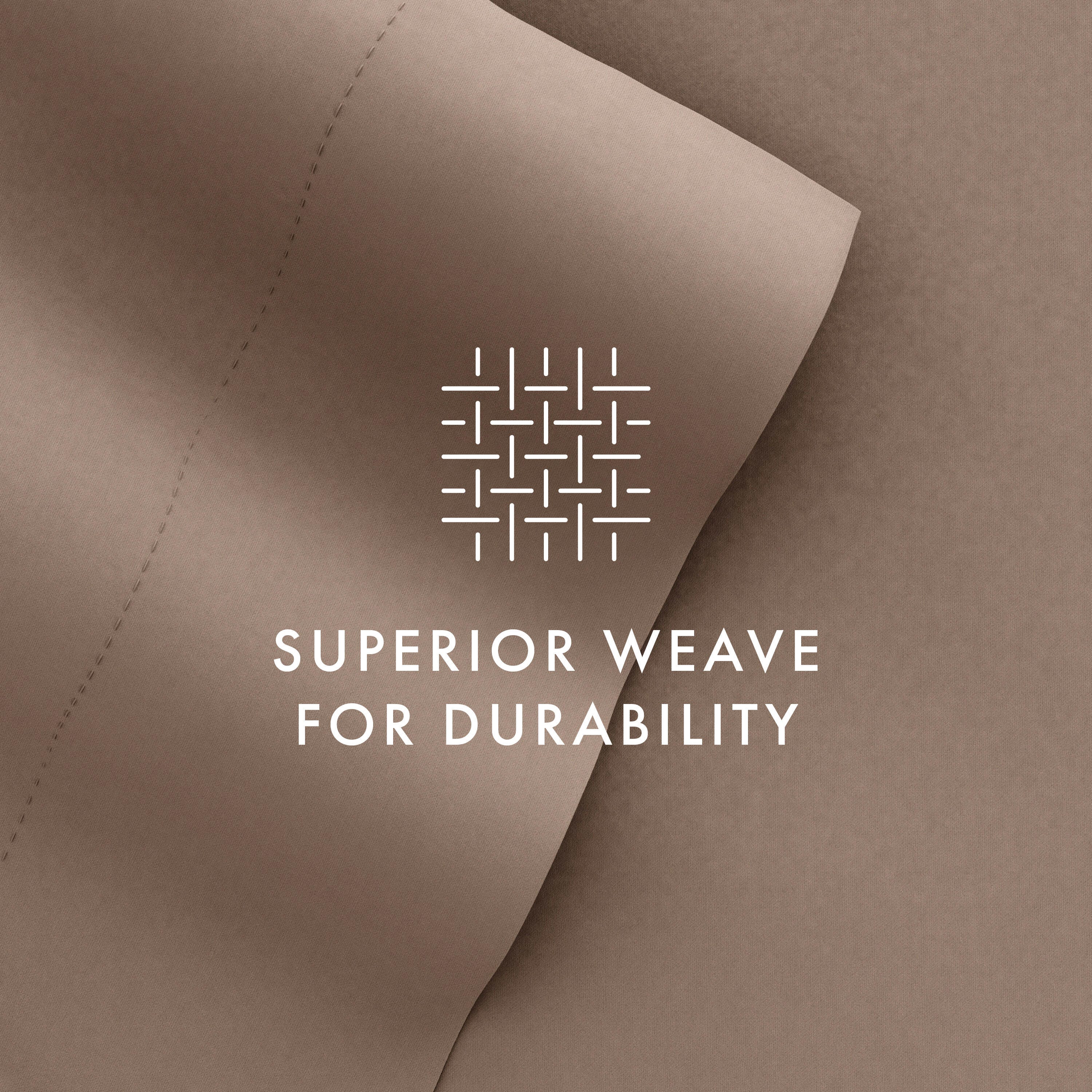 3 Piece Premium Ultra Soft Twin Sheet Set, Taupe, large