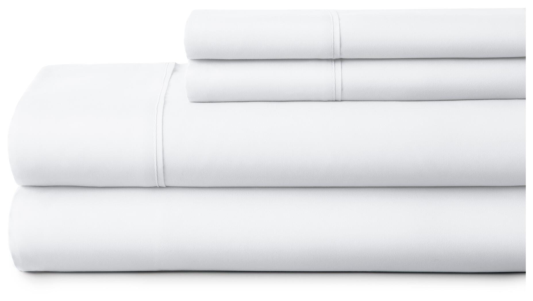 3 Piece Premium Ultra Soft Twin Sheet Set, White, large