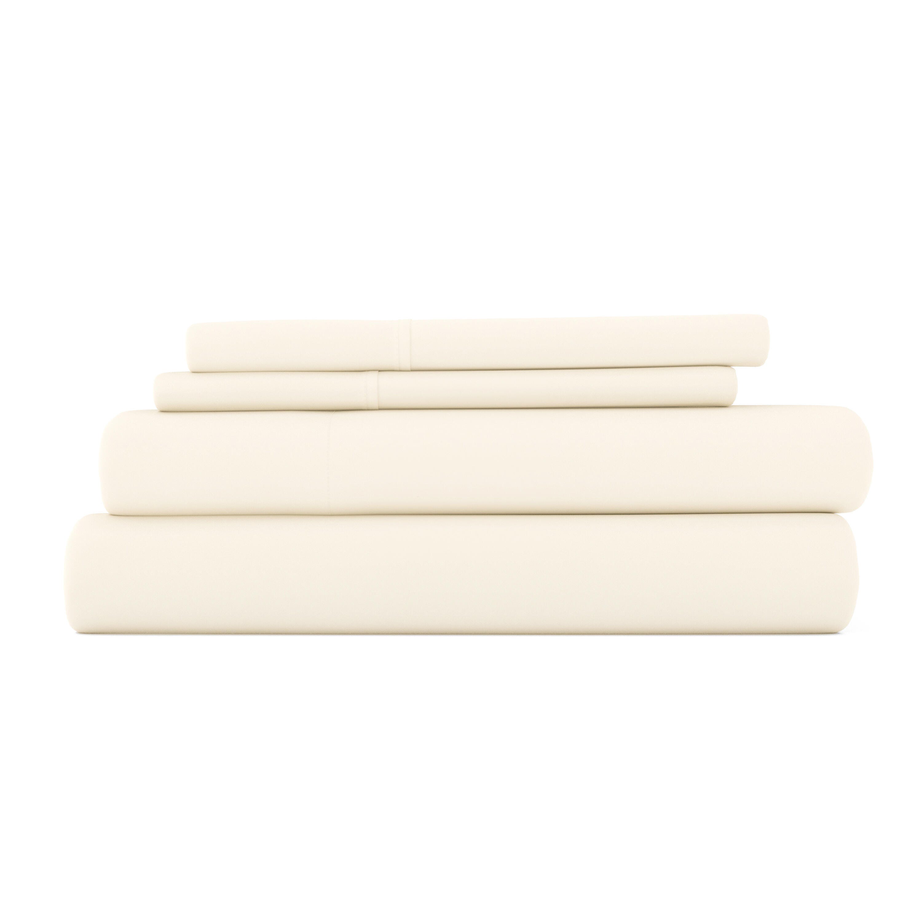 3 Piece Premium Ultra Soft Twin XL Sheet Set, Ivory, rollover