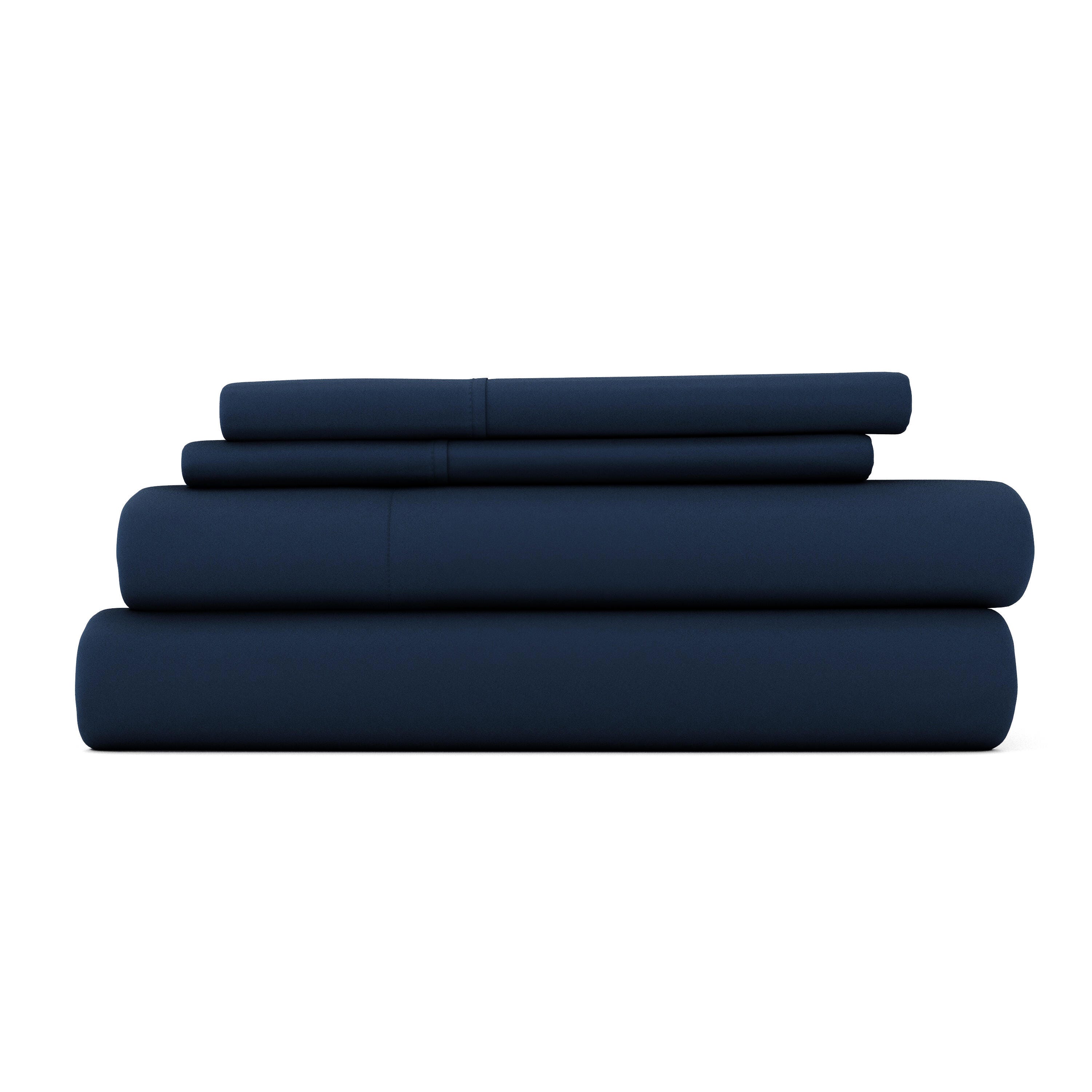 3 Piece Premium Ultra Soft Twin XL Sheet Set, Navy, large