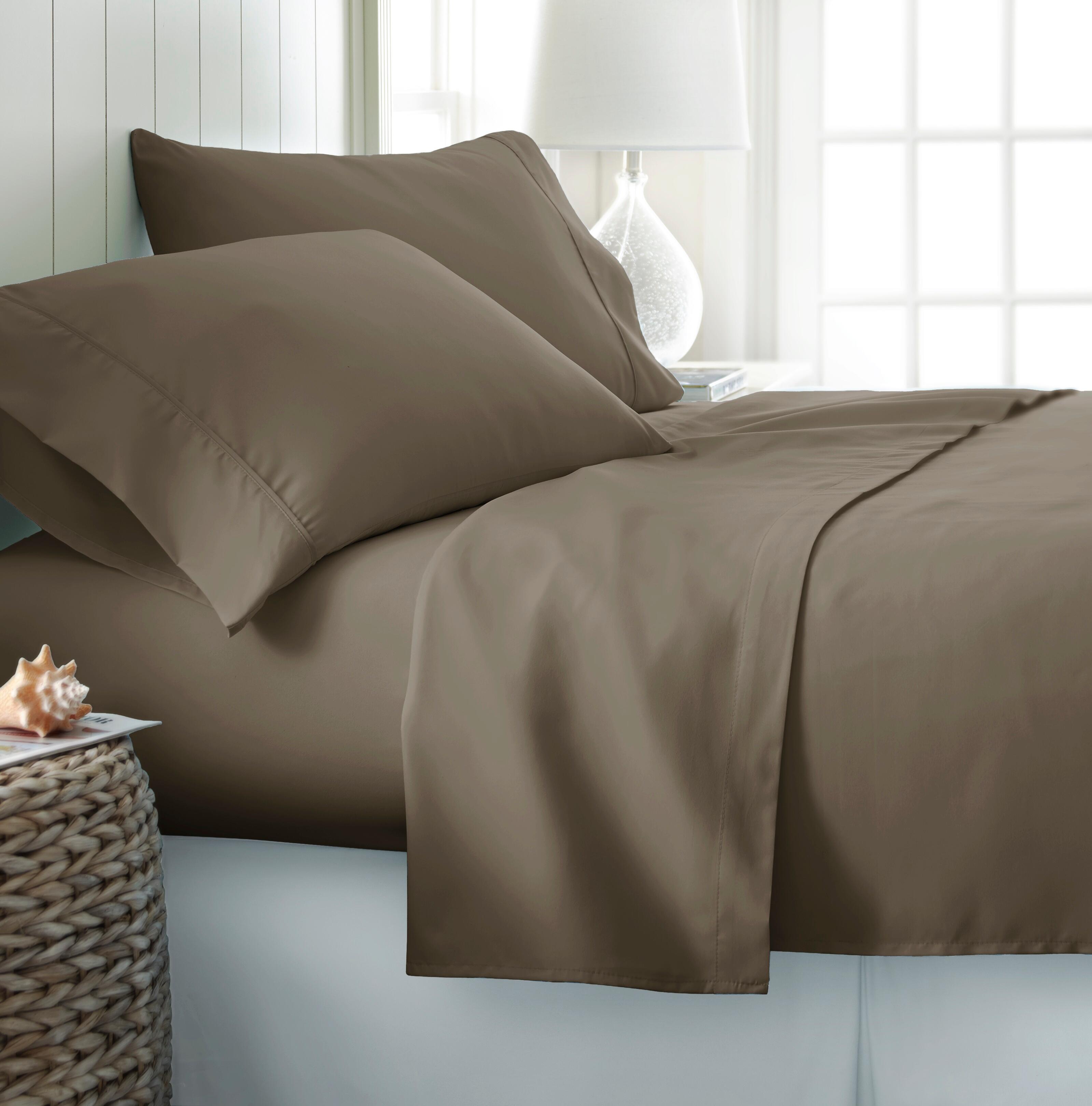 3 Piece Premium Ultra Soft Twin XL Sheet Set, Taupe, large