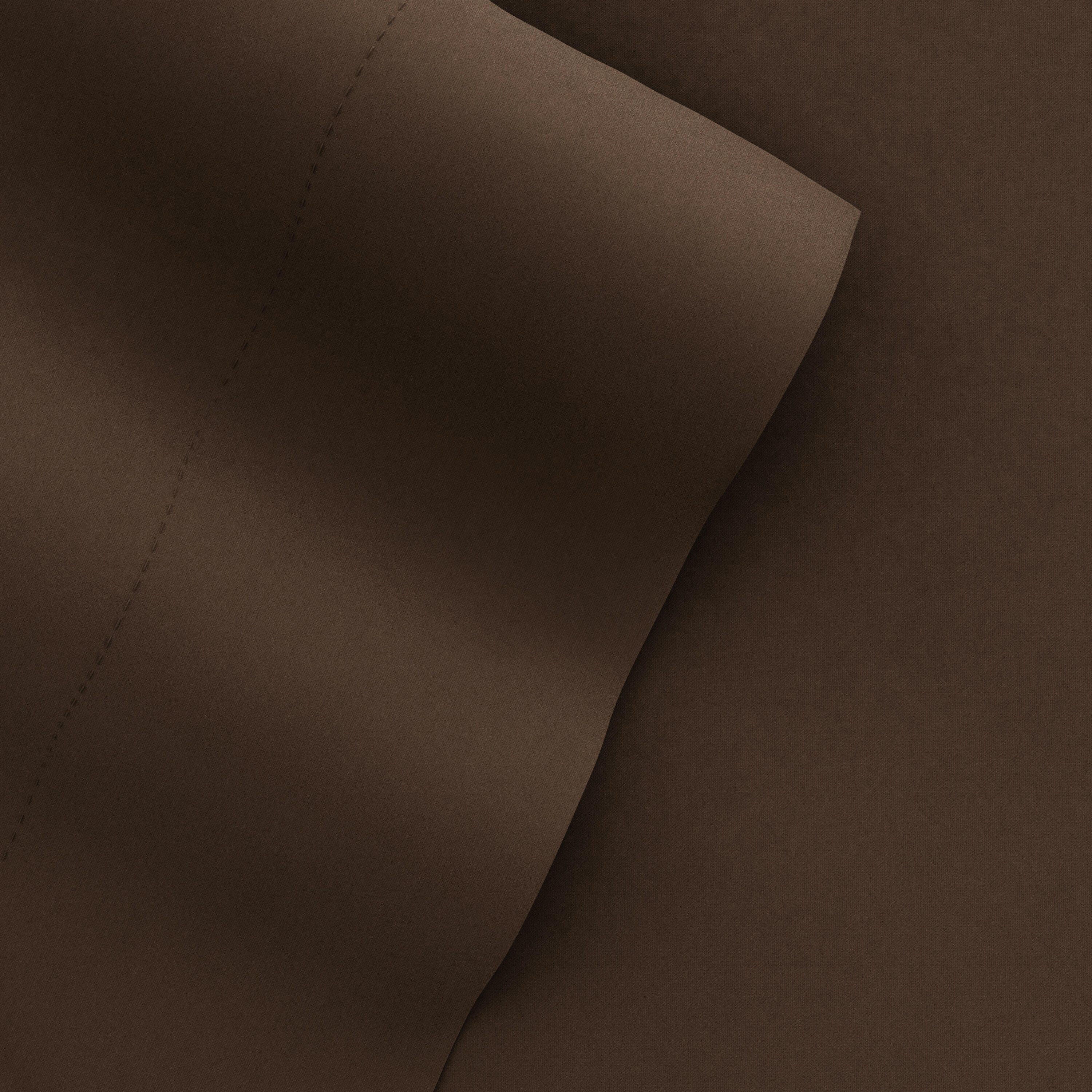 6 Piece Luxury Ultra Soft Queen Bed Sheet Set, Chocolate, large