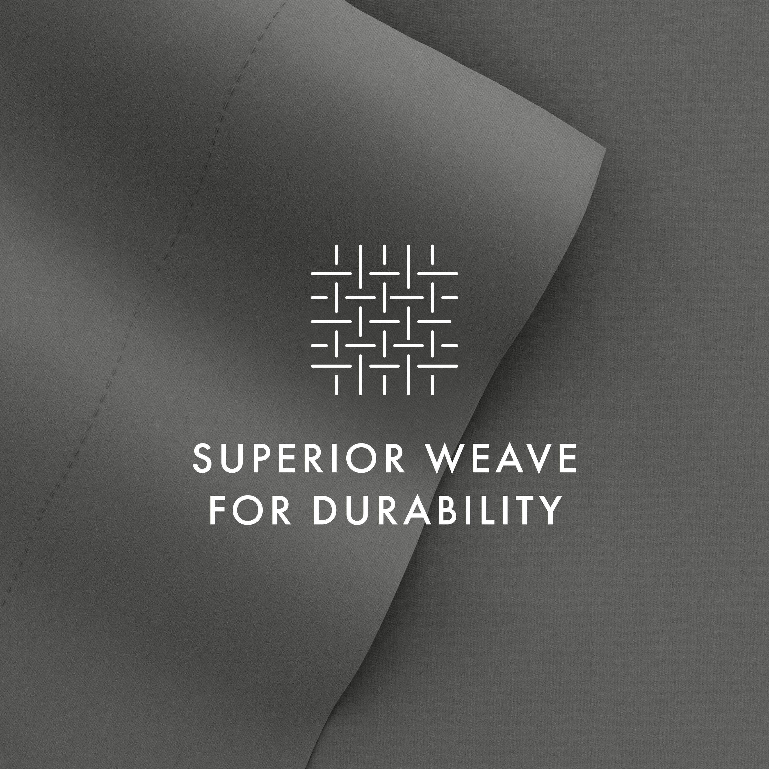 6 Piece Luxury Ultra Soft Queen Bed Sheet Set, Gray, large