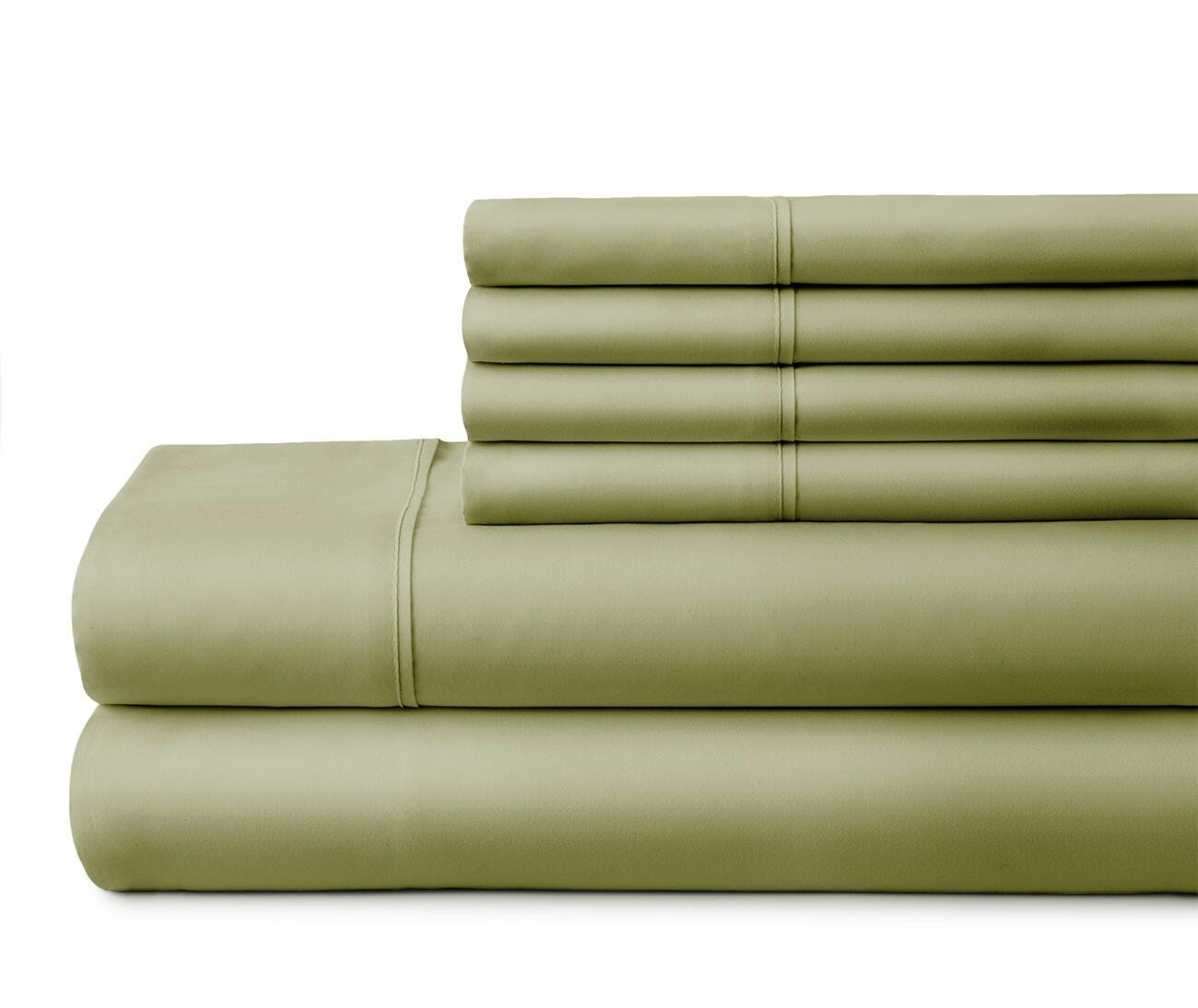 3 Piece Luxury Ultra Soft Twin Sheet Set, Sage, large