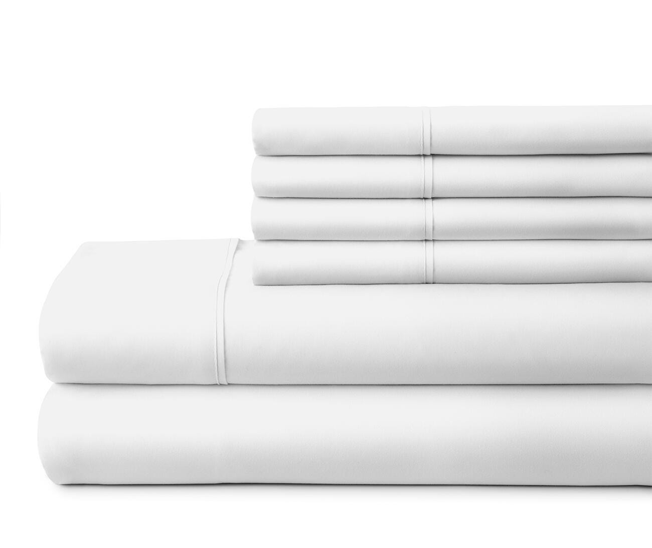 3 Piece Luxury Ultra Soft Twin Sheet Set, White, large