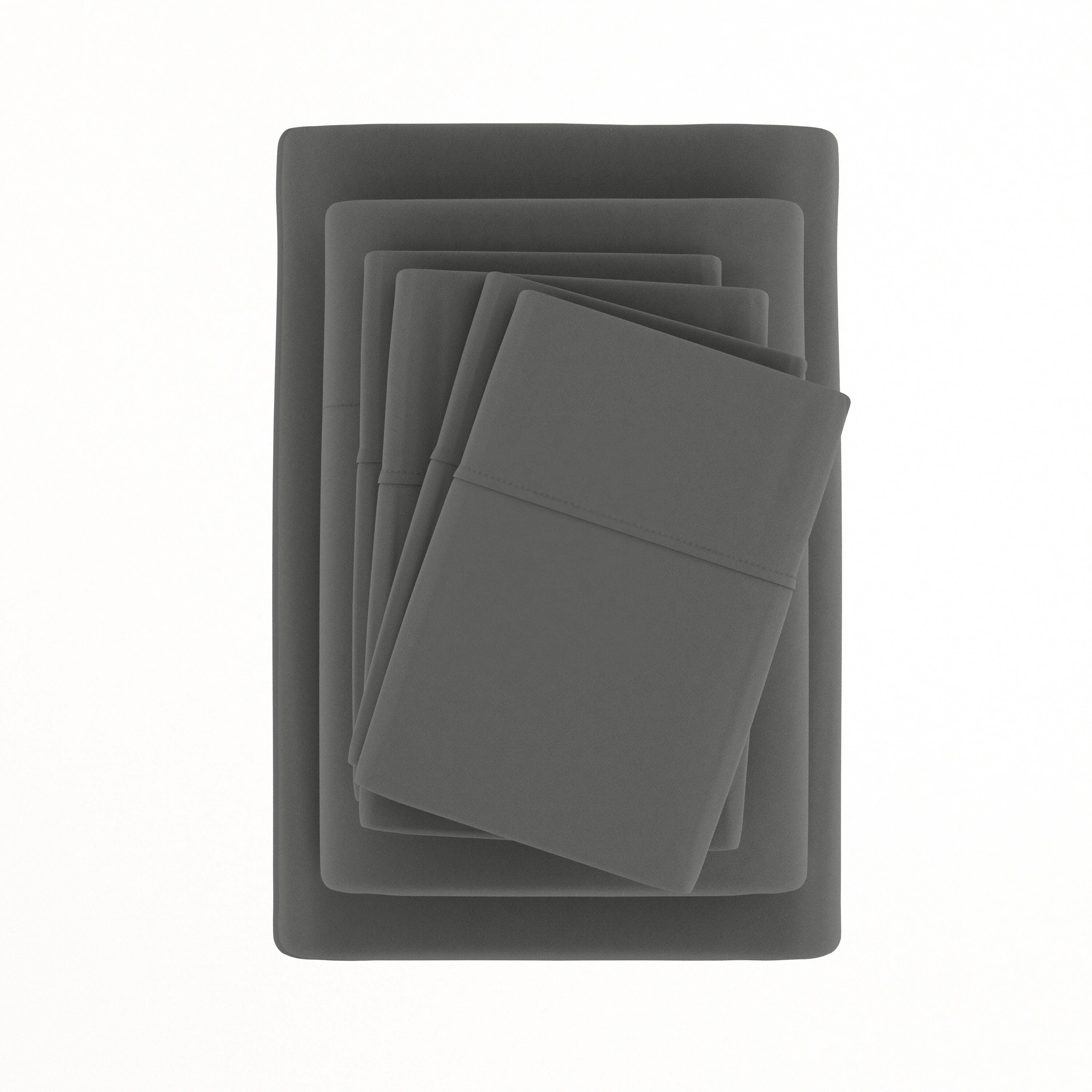 3 Piece Luxury Ultra Soft Twin XL Sheet Set, Gray, large