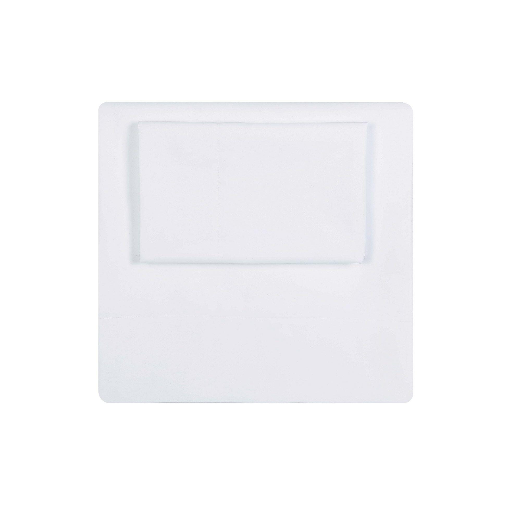 Microfiber Truly Soft Queen Sheet Set, White, large