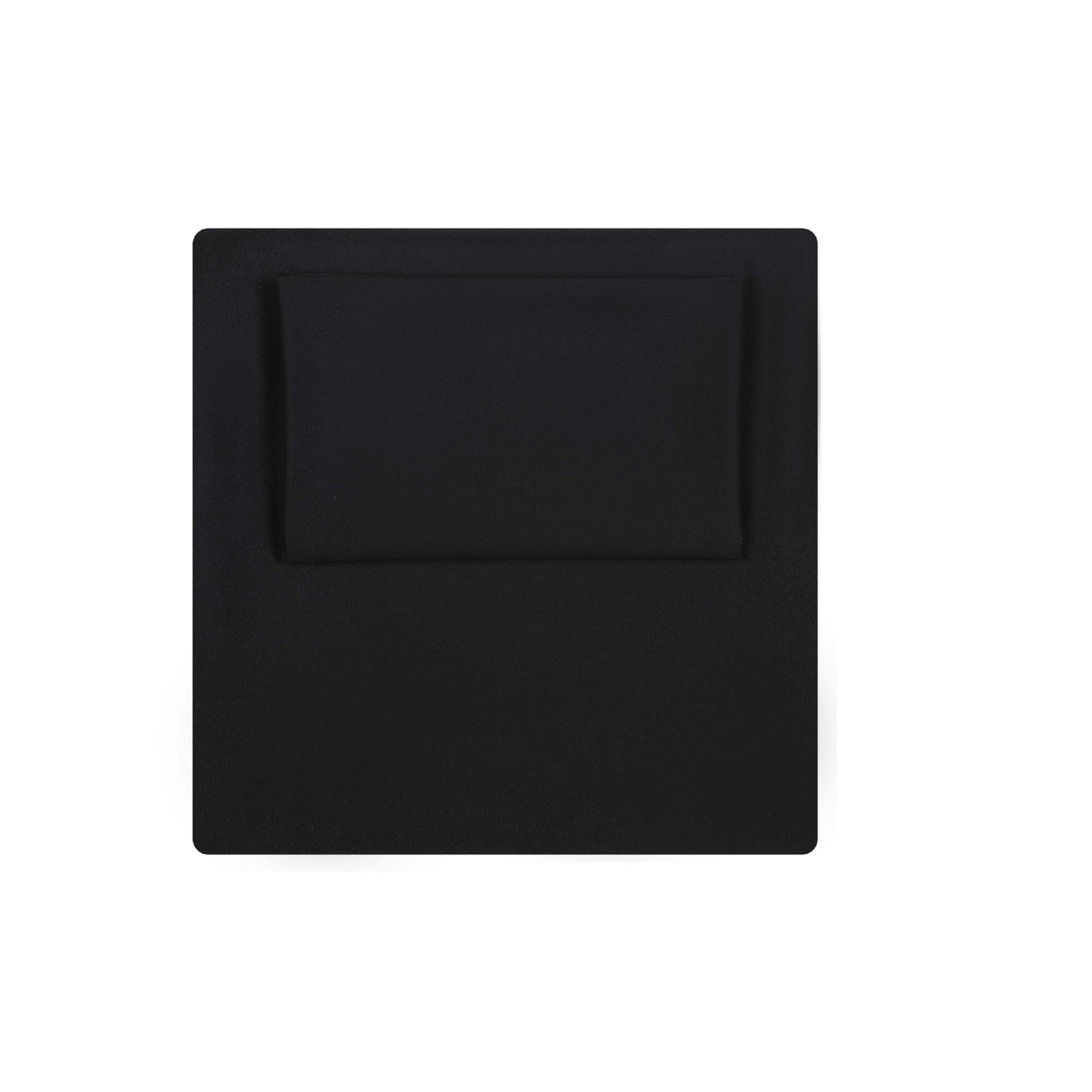 Microfiber Truly Soft Full Sheet Set, Black, large