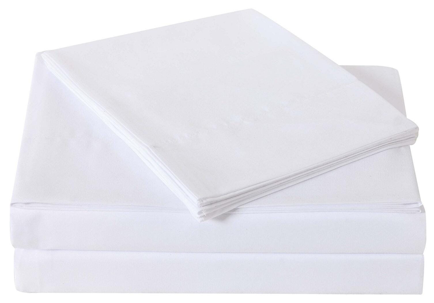Microfiber Truly Soft Full Sheet Set, White, large