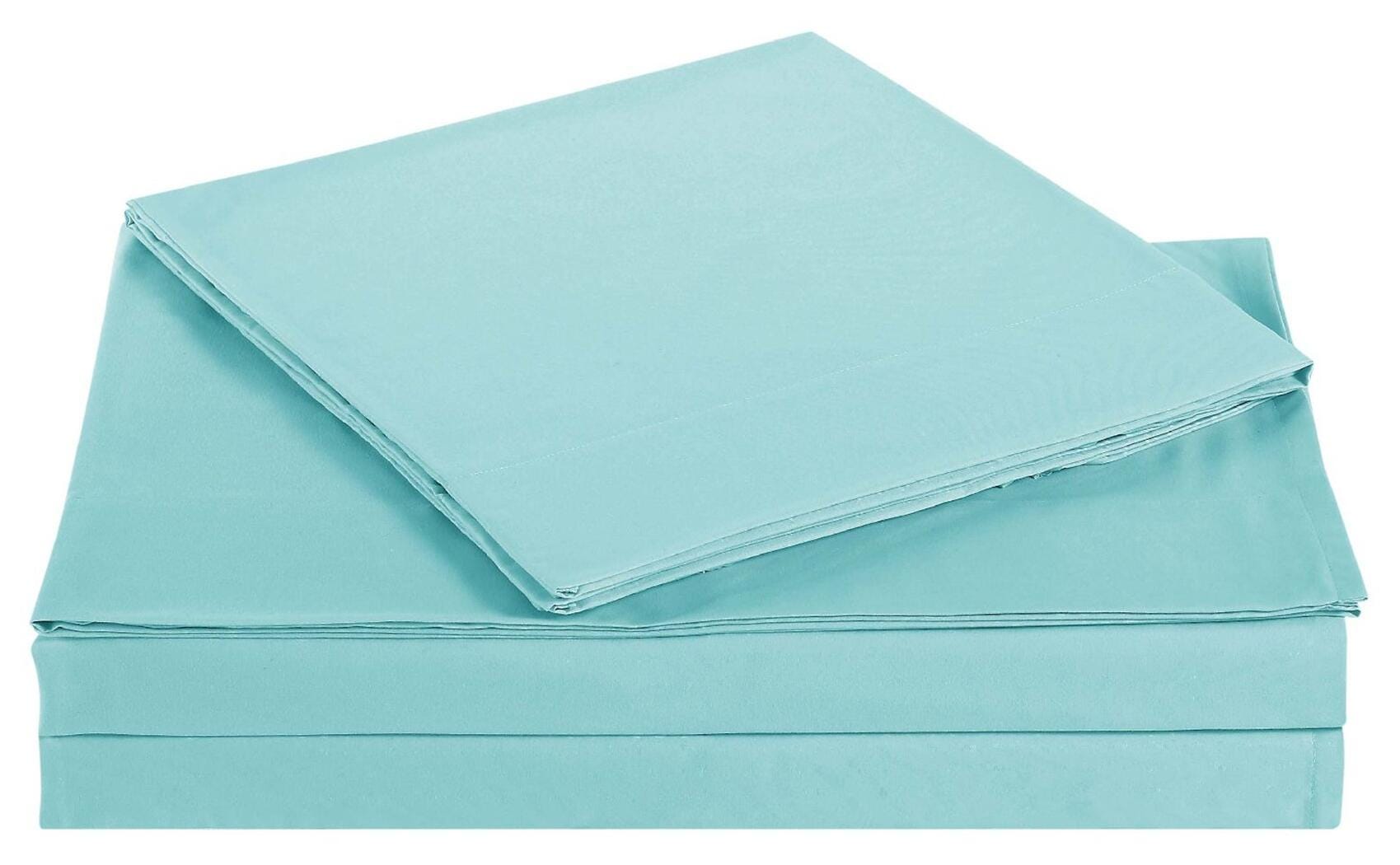 Microfiber Truly Soft Queen Sheet Set, Turquoise, rollover