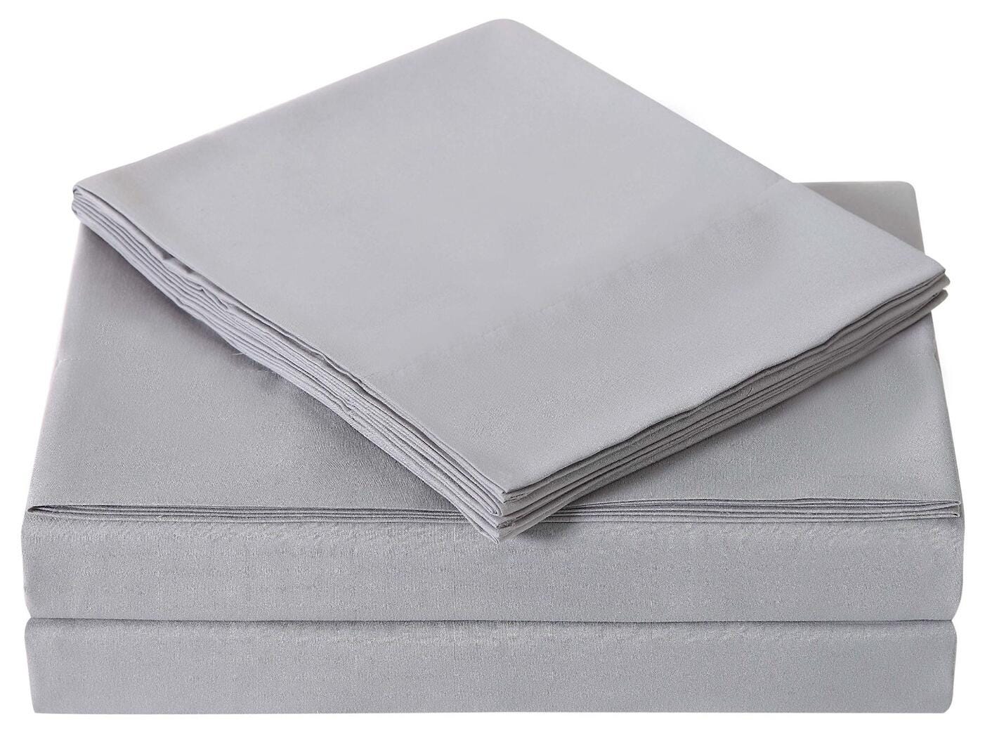 Microfiber Truly Soft King Sheet Set, Gray, large