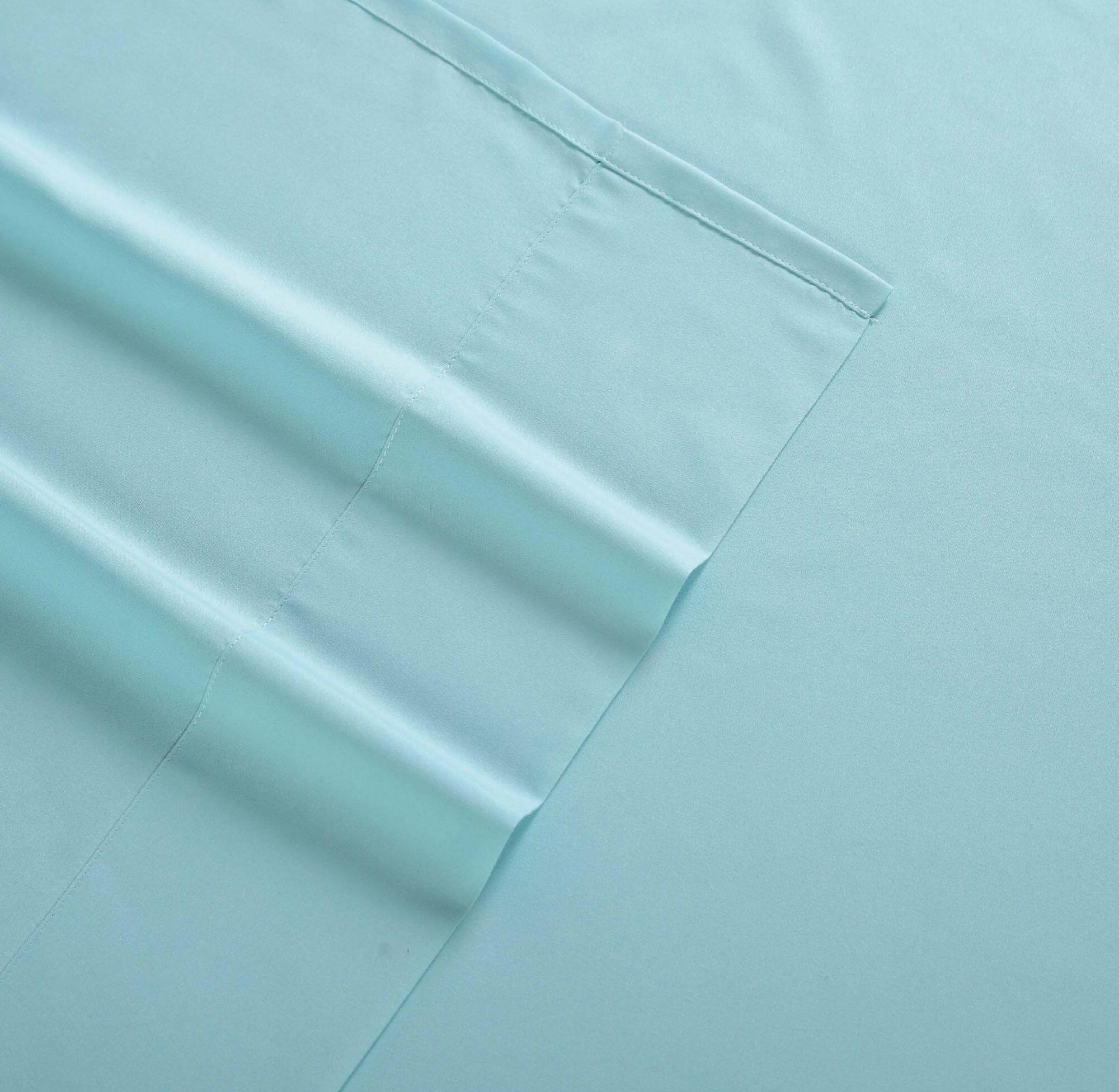 Microfiber Truly Soft King Sheet Set, Turquoise, large