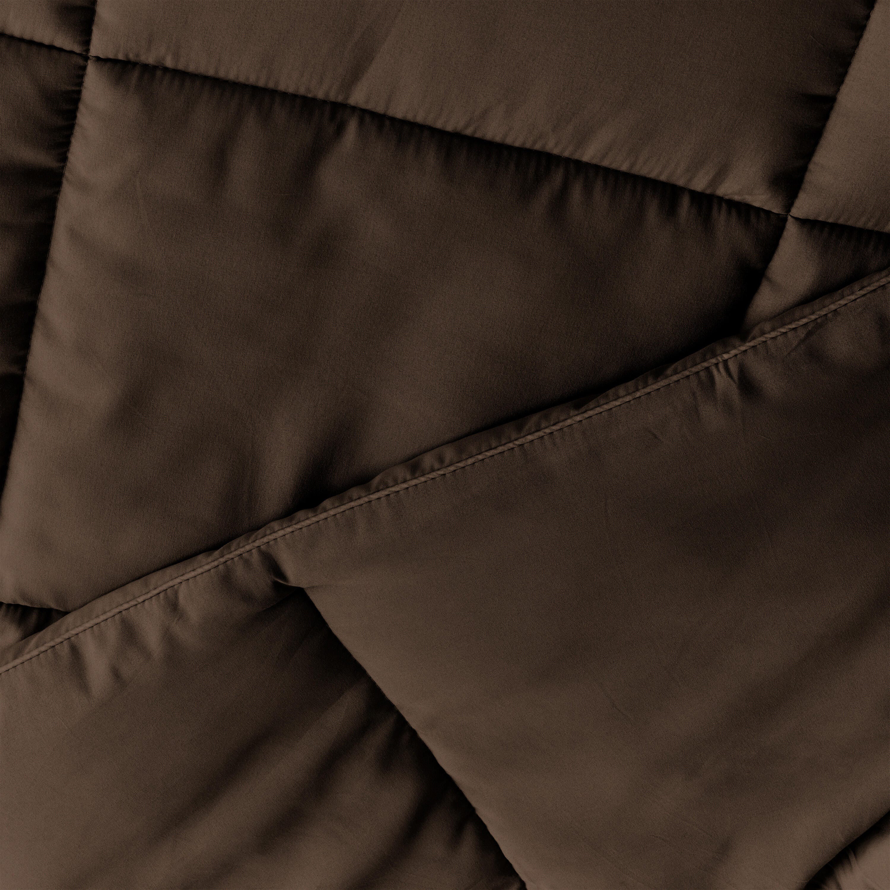 Microfiber Full/Queen Premium Down Alternative Comforter, Chocolate, large