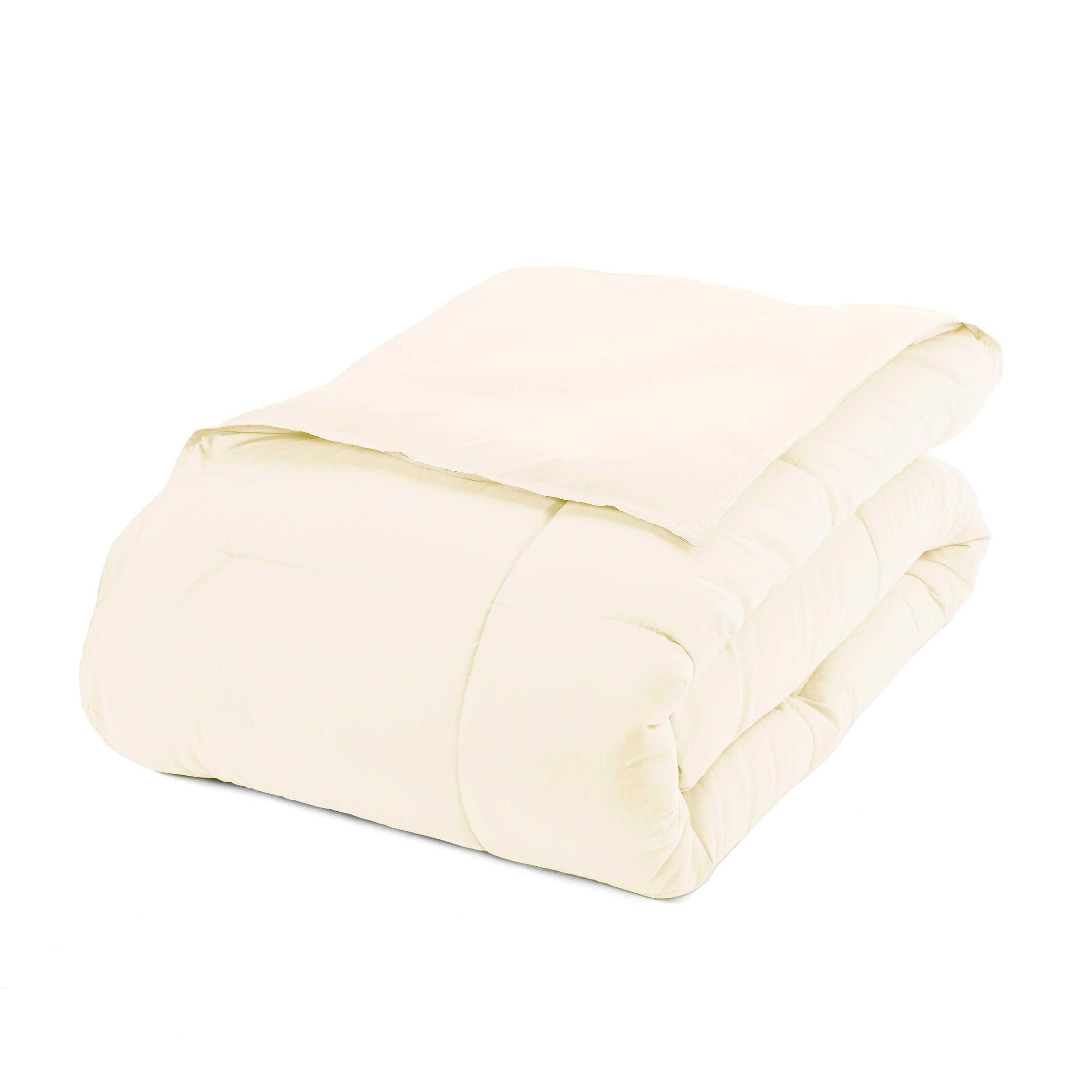 Microfiber Full/Queen Premium Down Alternative Comforter, Ivory, large