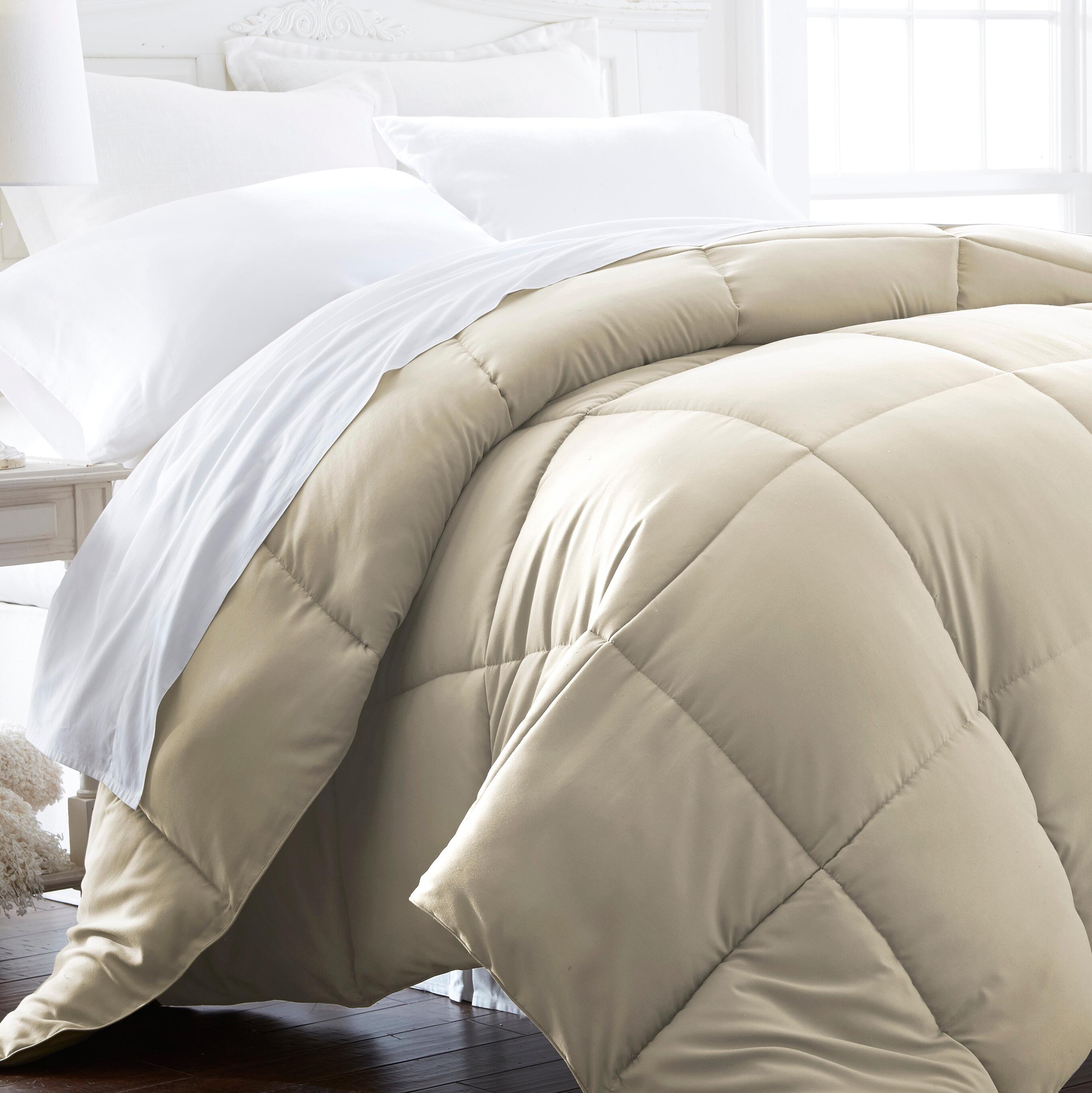 Microfiber Full/Queen Premium Down Alternative Comforter, Ivory, large