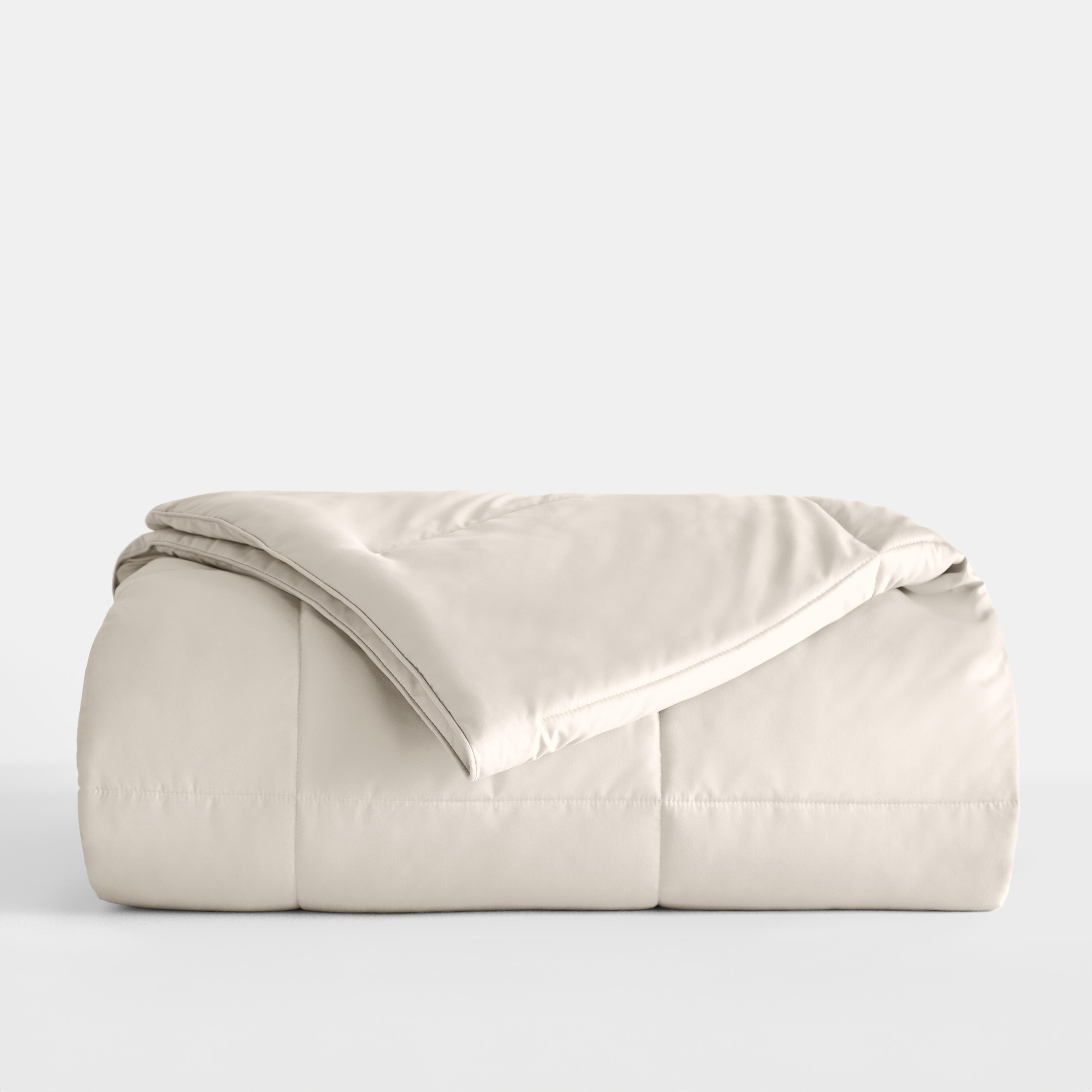 Microfiber Twin/Twin XL Premium Down Alternative Comforter, Ivory, rollover
