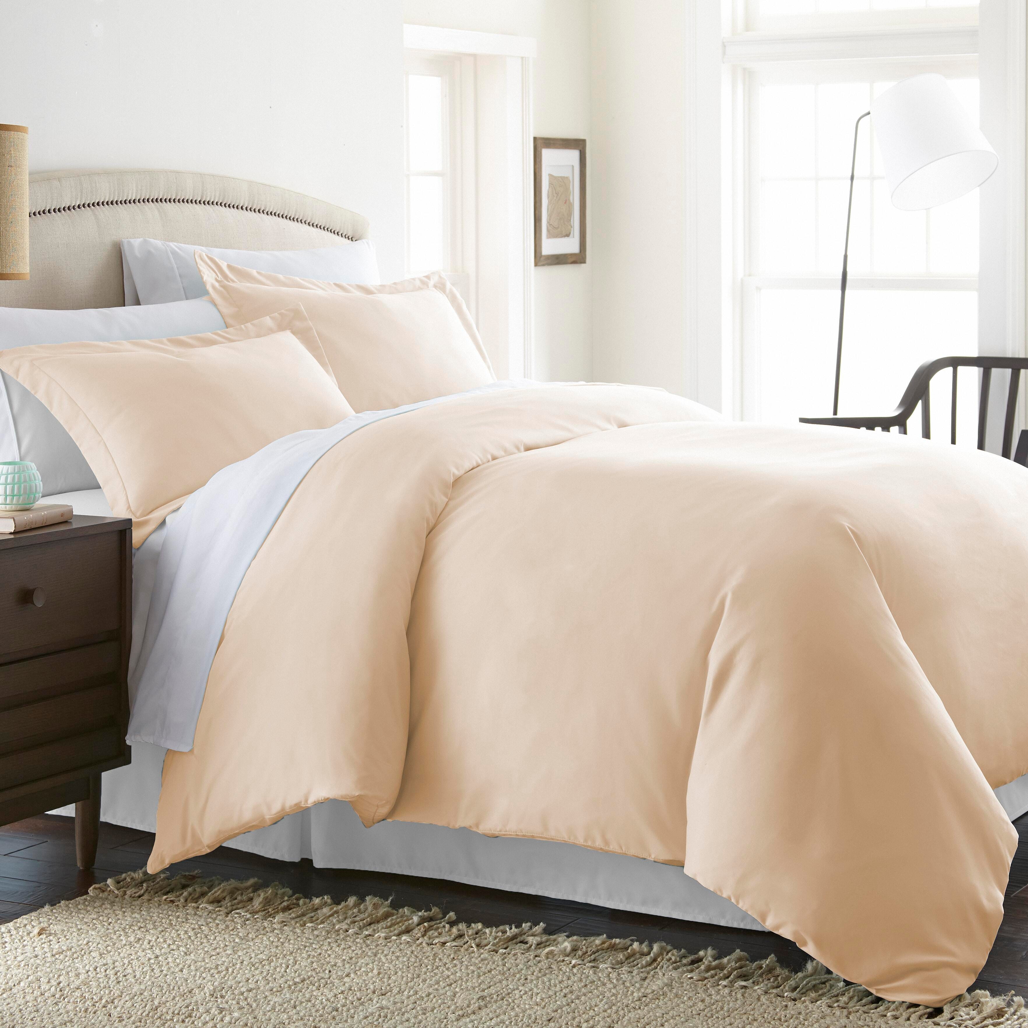 Three Piece Full/Queen Duvet Cover Set, Ivory, large