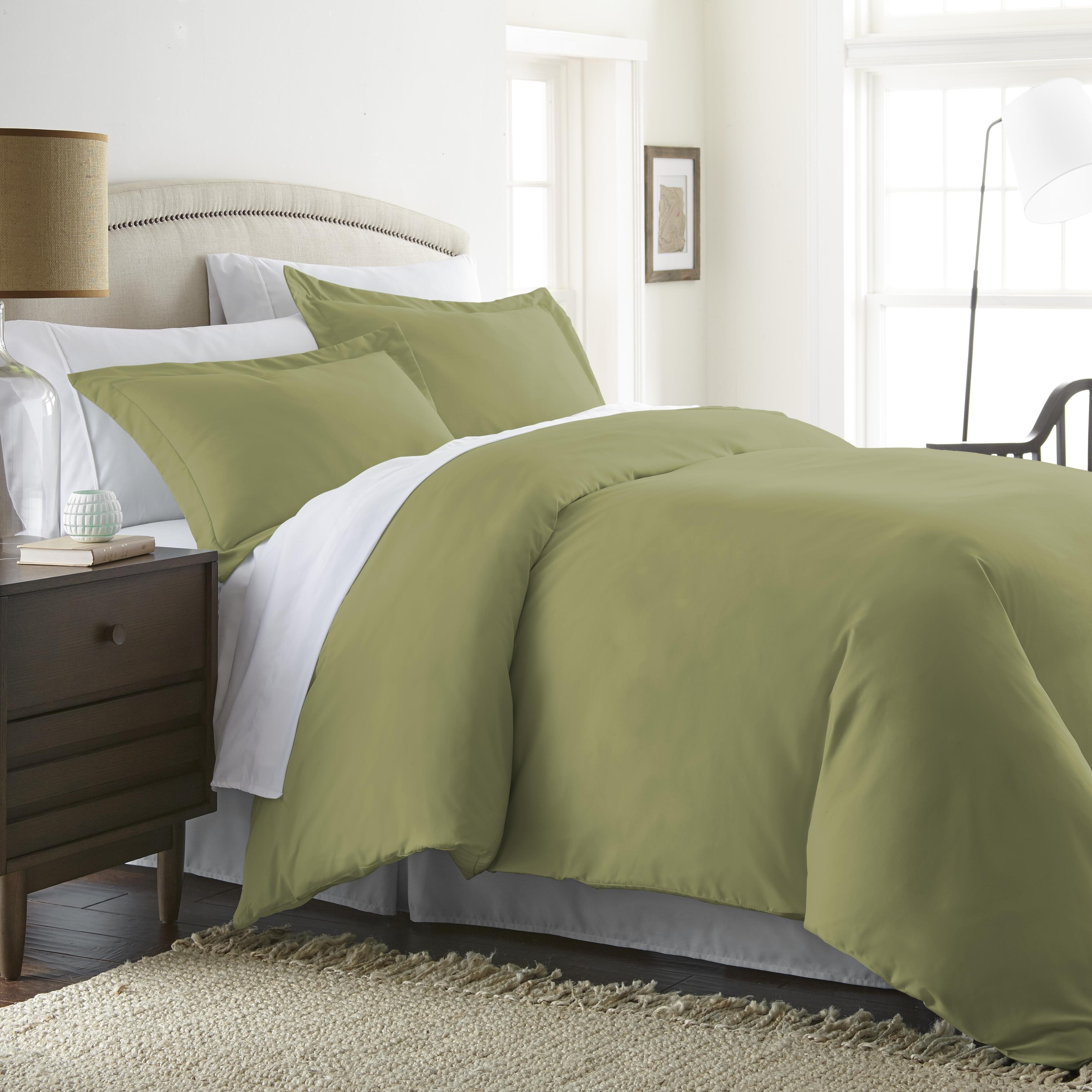 Three Piece Twin/Twin XL Duvet Cover Set, Sage, large