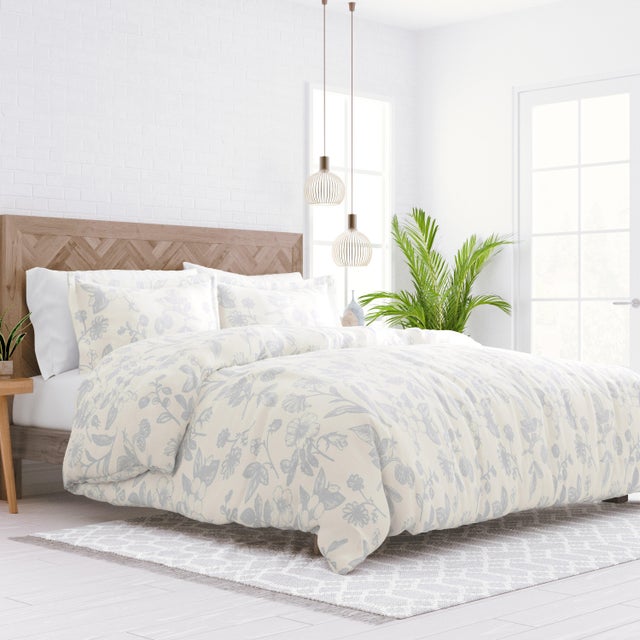 iEnjoy Home Garden Patterned Full/Queen Duvet Set