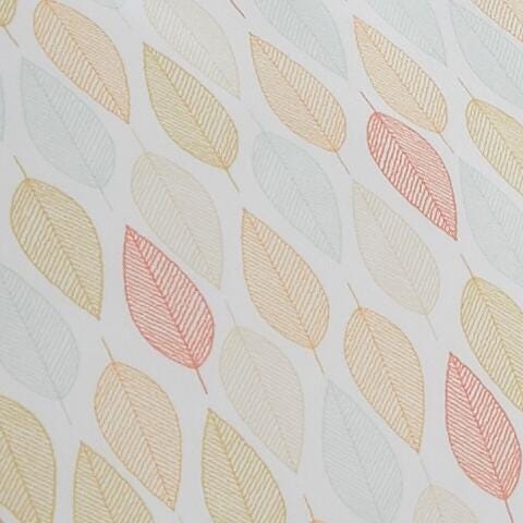Foliage Patterned 3-Piece Full/Queen Duvet Cover Set, Yellow, large