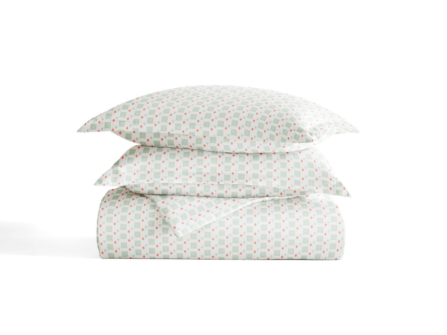 Microfiber 3-Piece Full/Queen Duvet Cover Set, Aqua, rollover