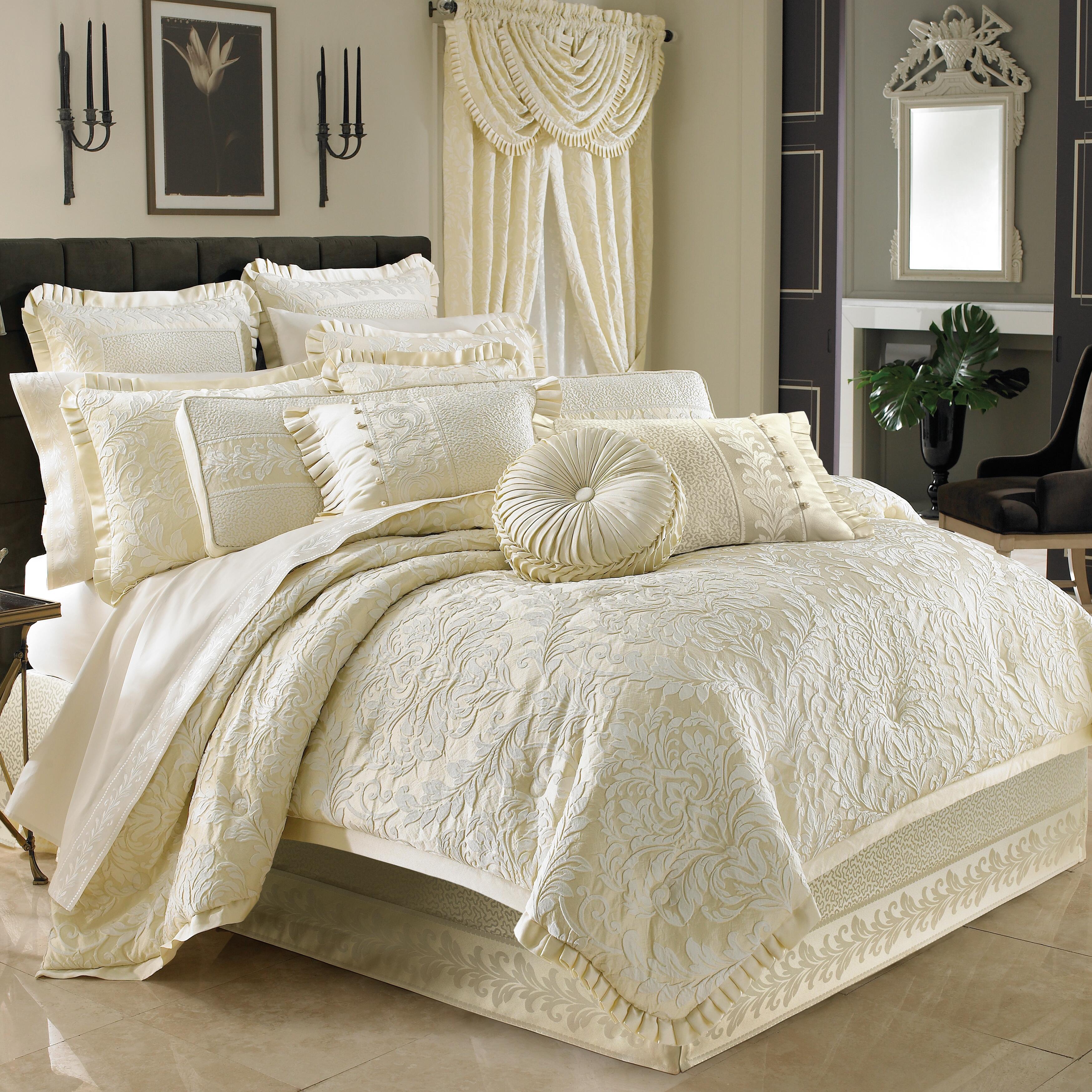 J.Queen New York Marquis 4 Piece Piece Comforter Set, Ivory, large