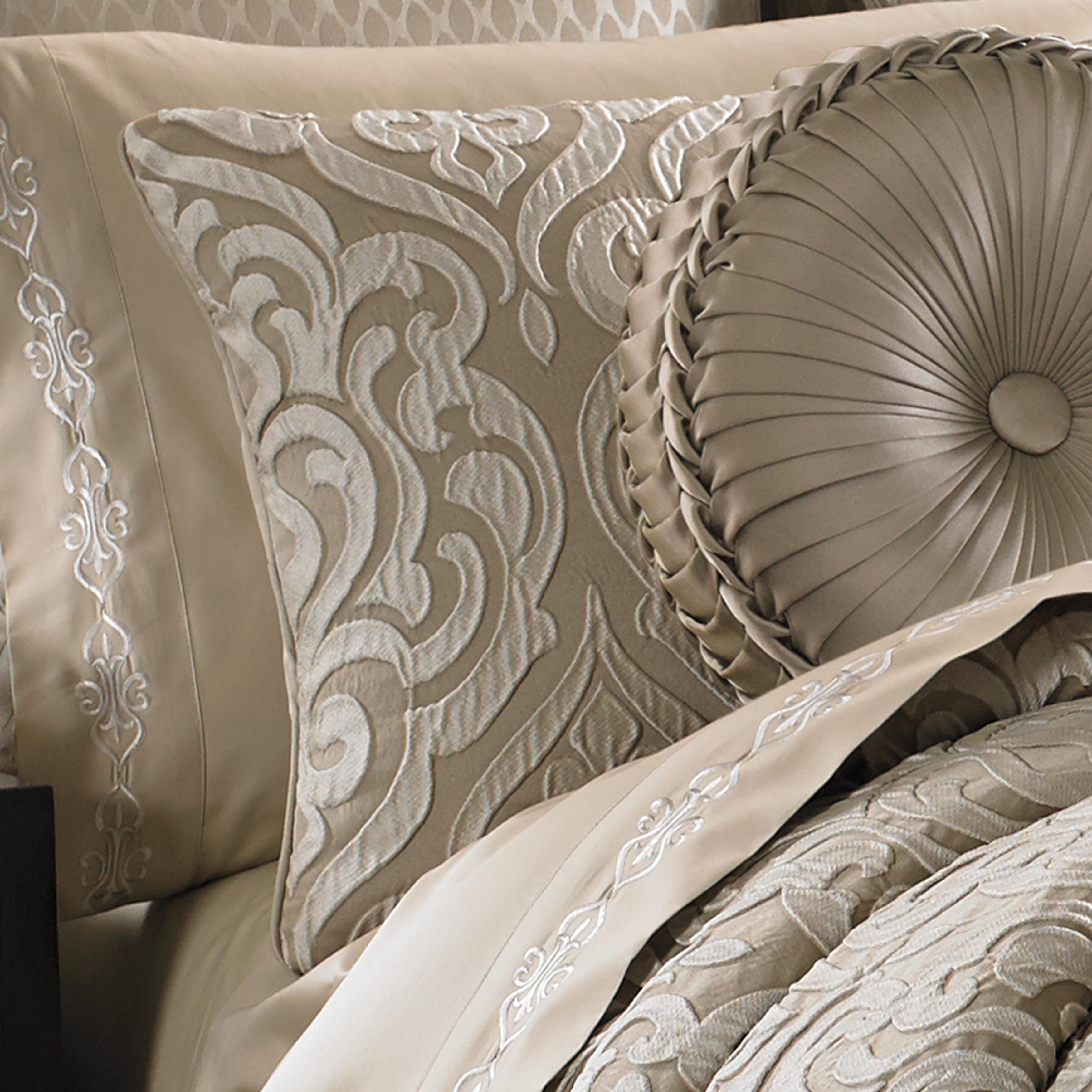 J.Queen New York Astoria 4 Piece Piece Comforter Set, Sand, large