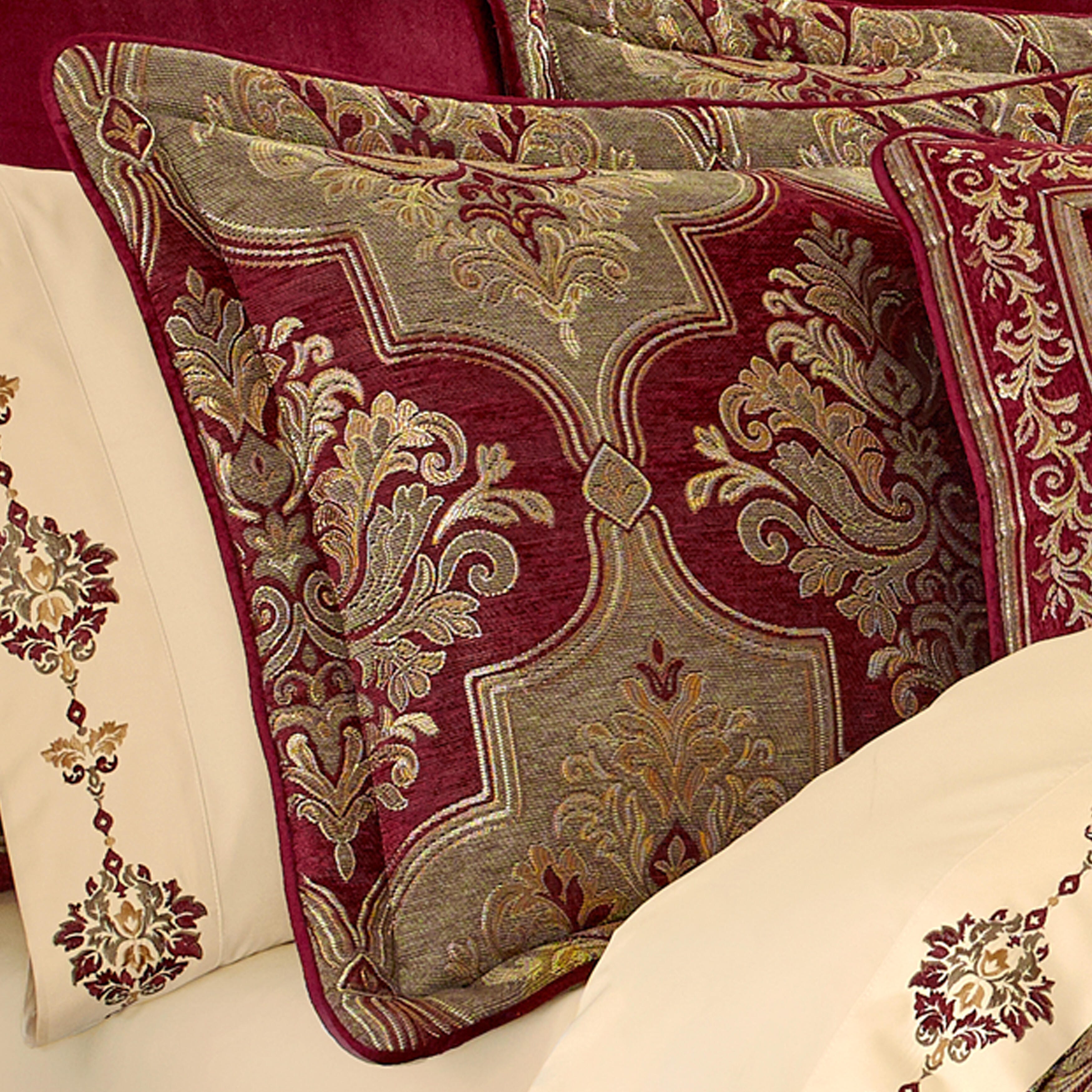J.Queen New York Maribella 4 Piece Piece Comforter Set, Crimson, large