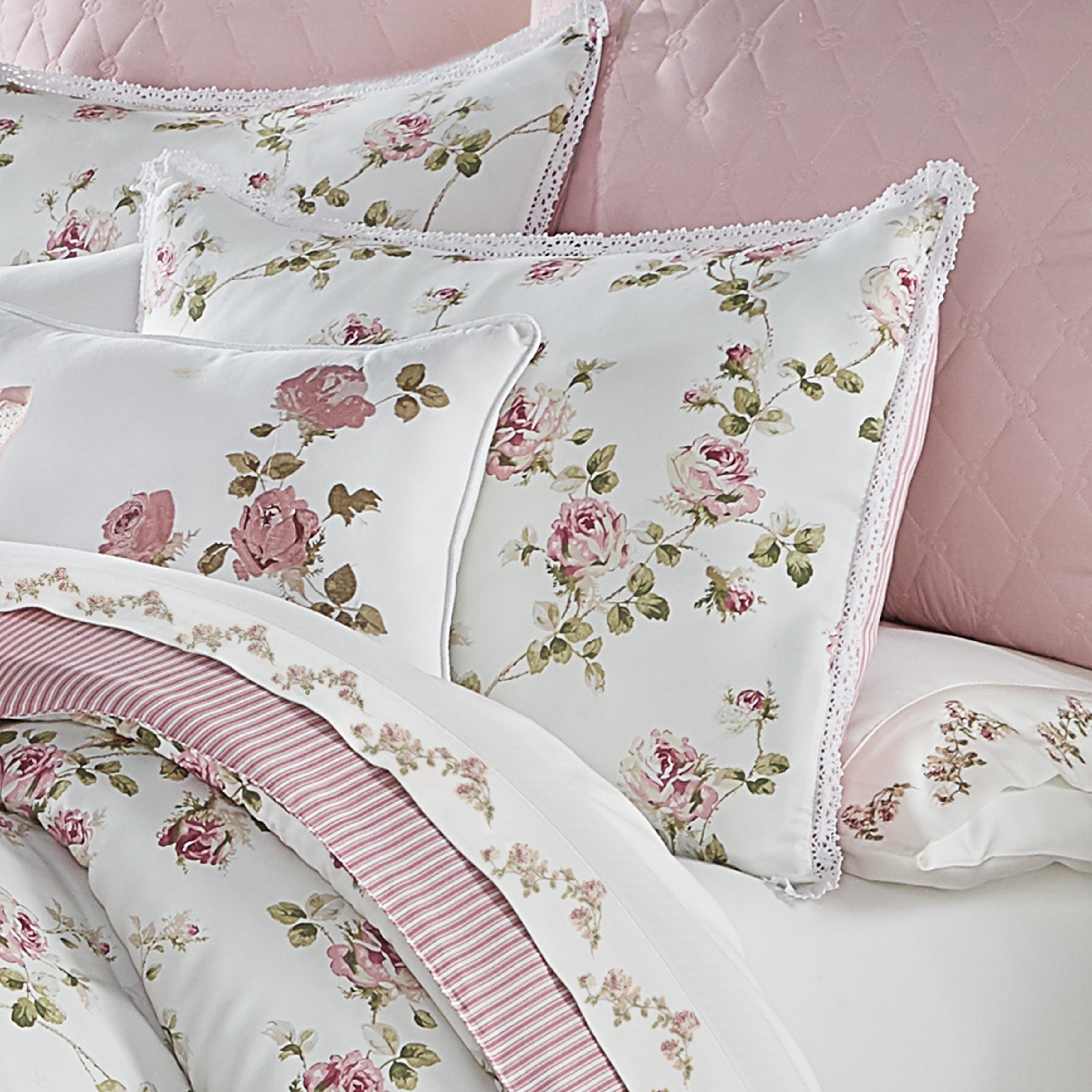 Royal Court Rosemary Full 4 Piece Comforter Set, Rose, large