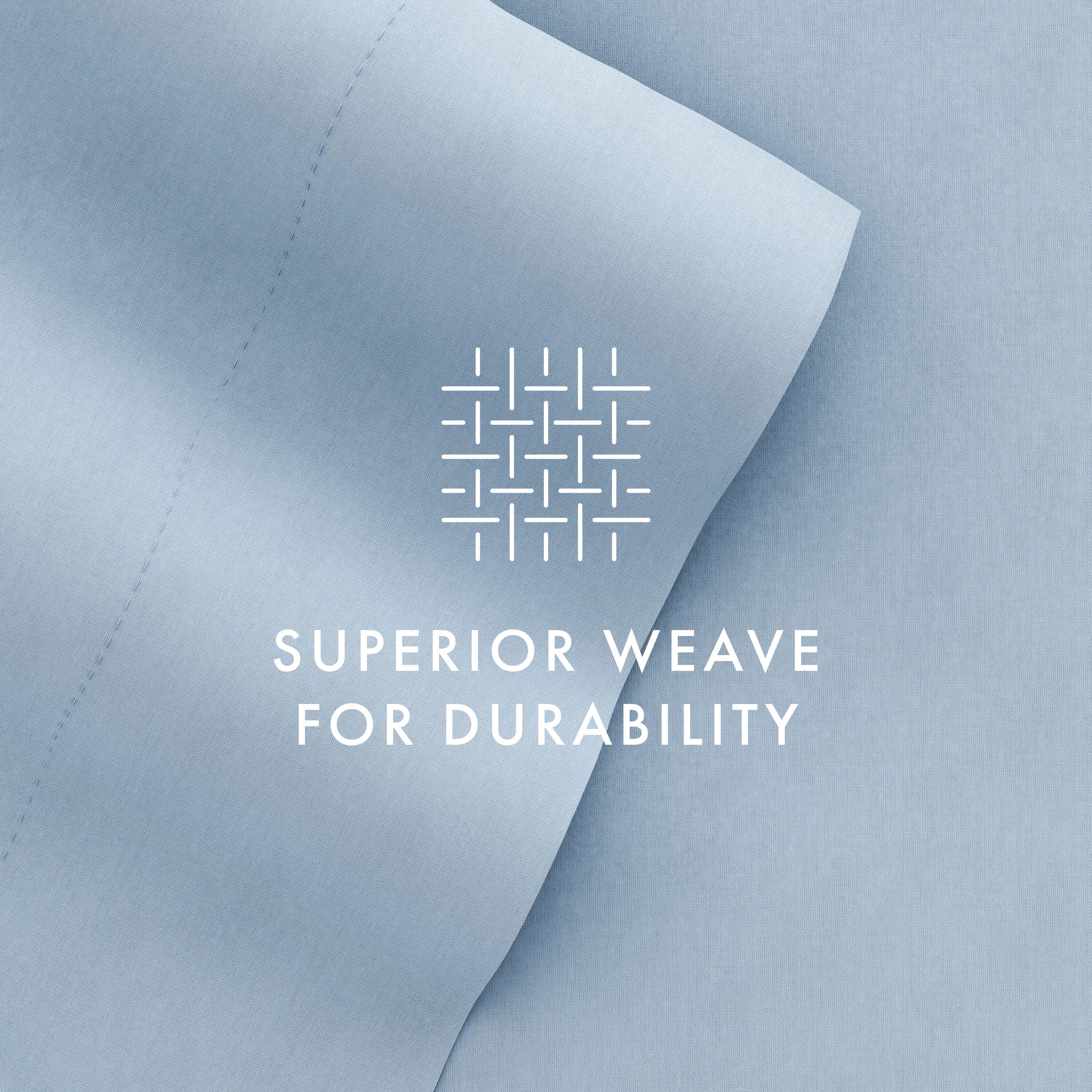 Home Collection Luxury Ultra Soft 6-Piece Full Bed Sheet Set, Light Blue, large