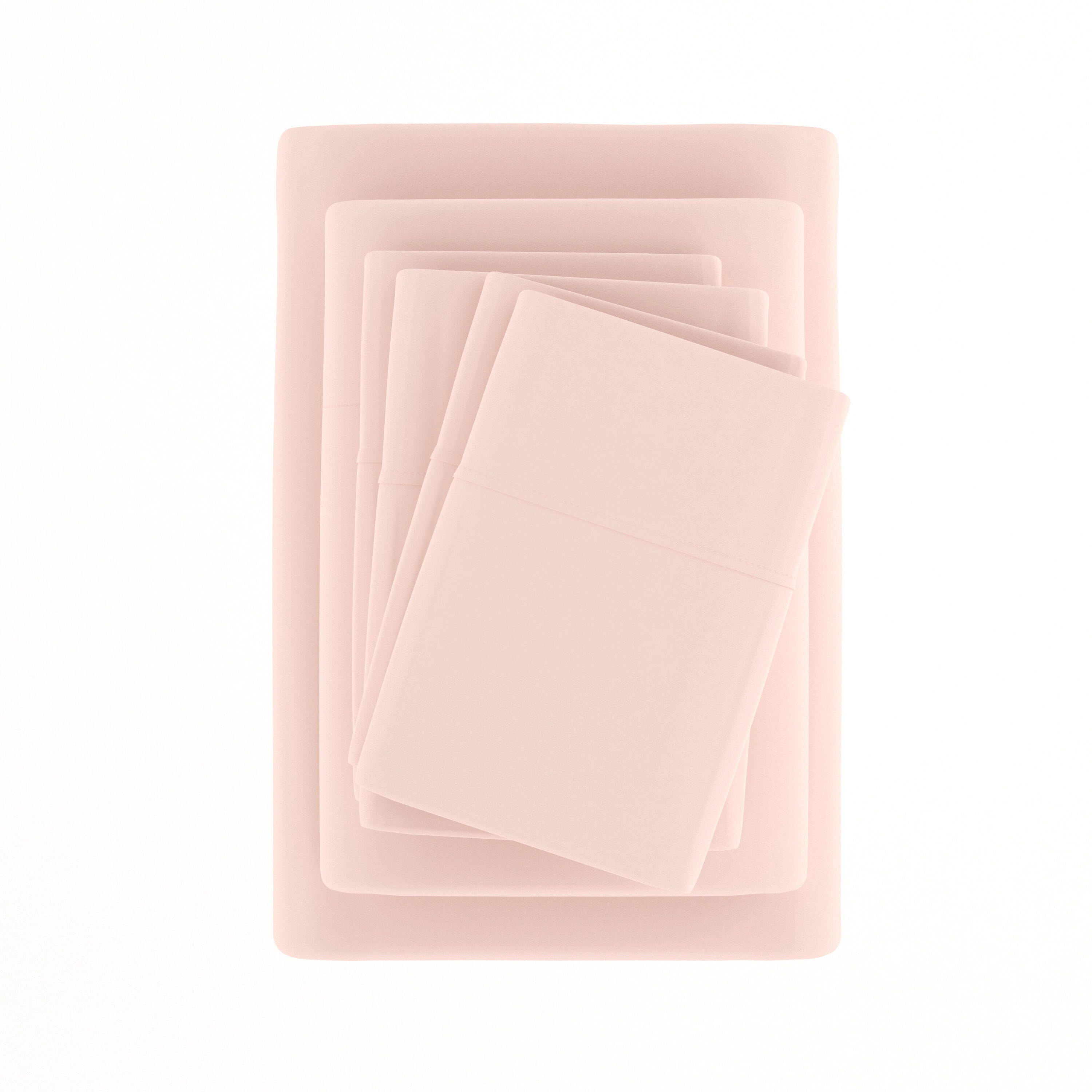Home Collection Luxury Ultra Soft 4-Piece Twin XL Bed Sheet Set, Blush, large