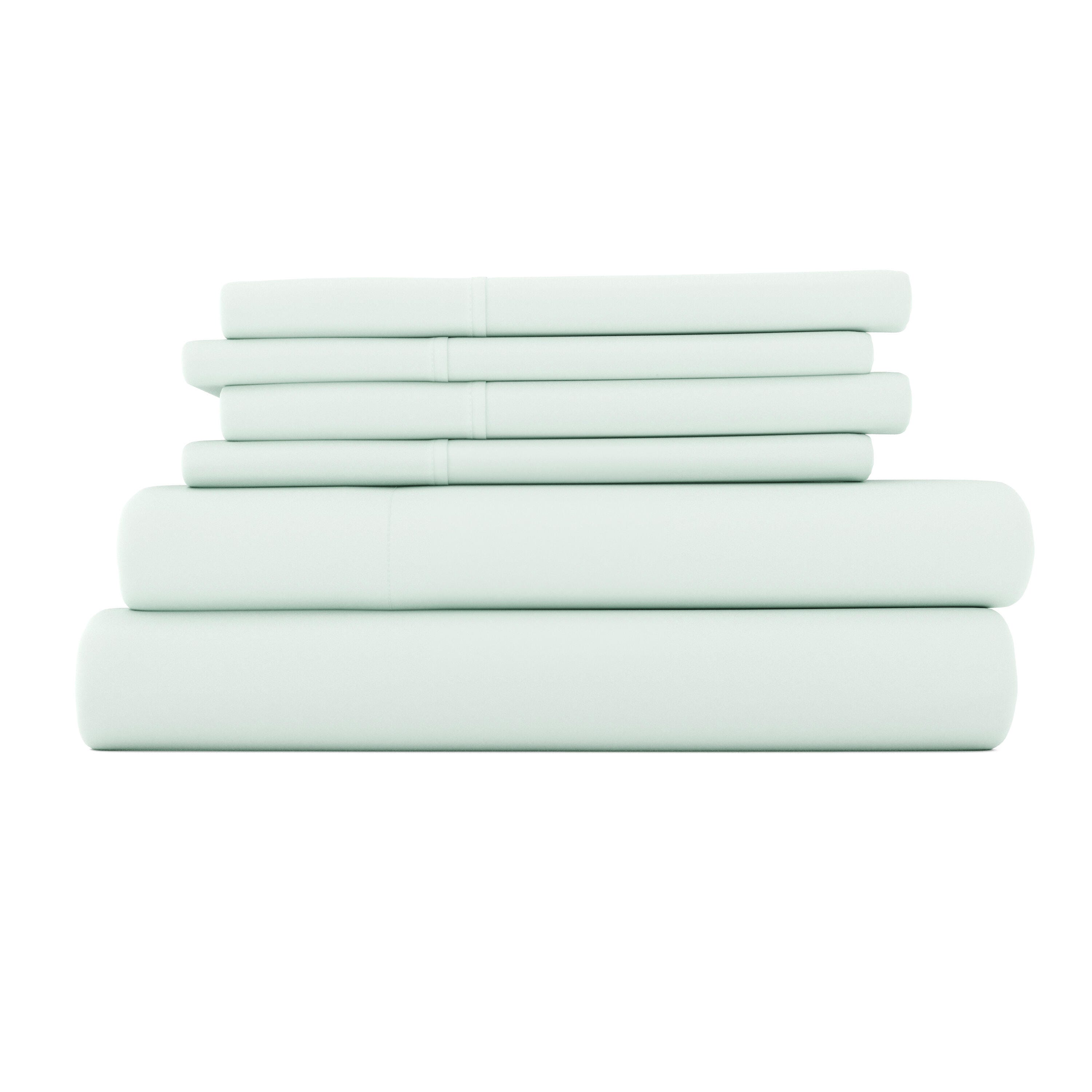 Home Collection Luxury Ultra Soft 4-Piece Twin XL Bed Sheet Set, Mint, rollover
