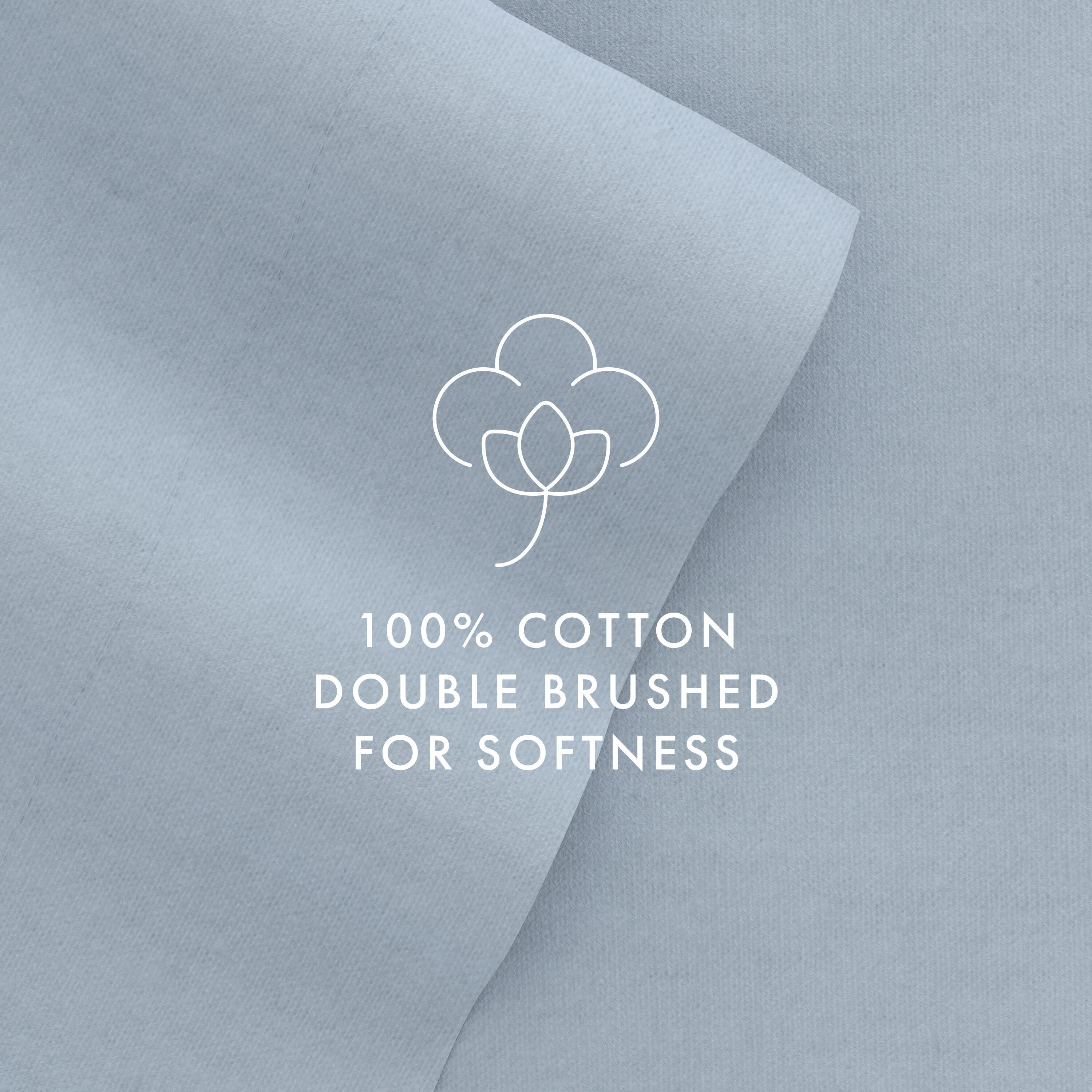 Home Collection Premium 3-Piece Ultra Soft Flannel Twin Bed Sheet Set, Light Navy, large