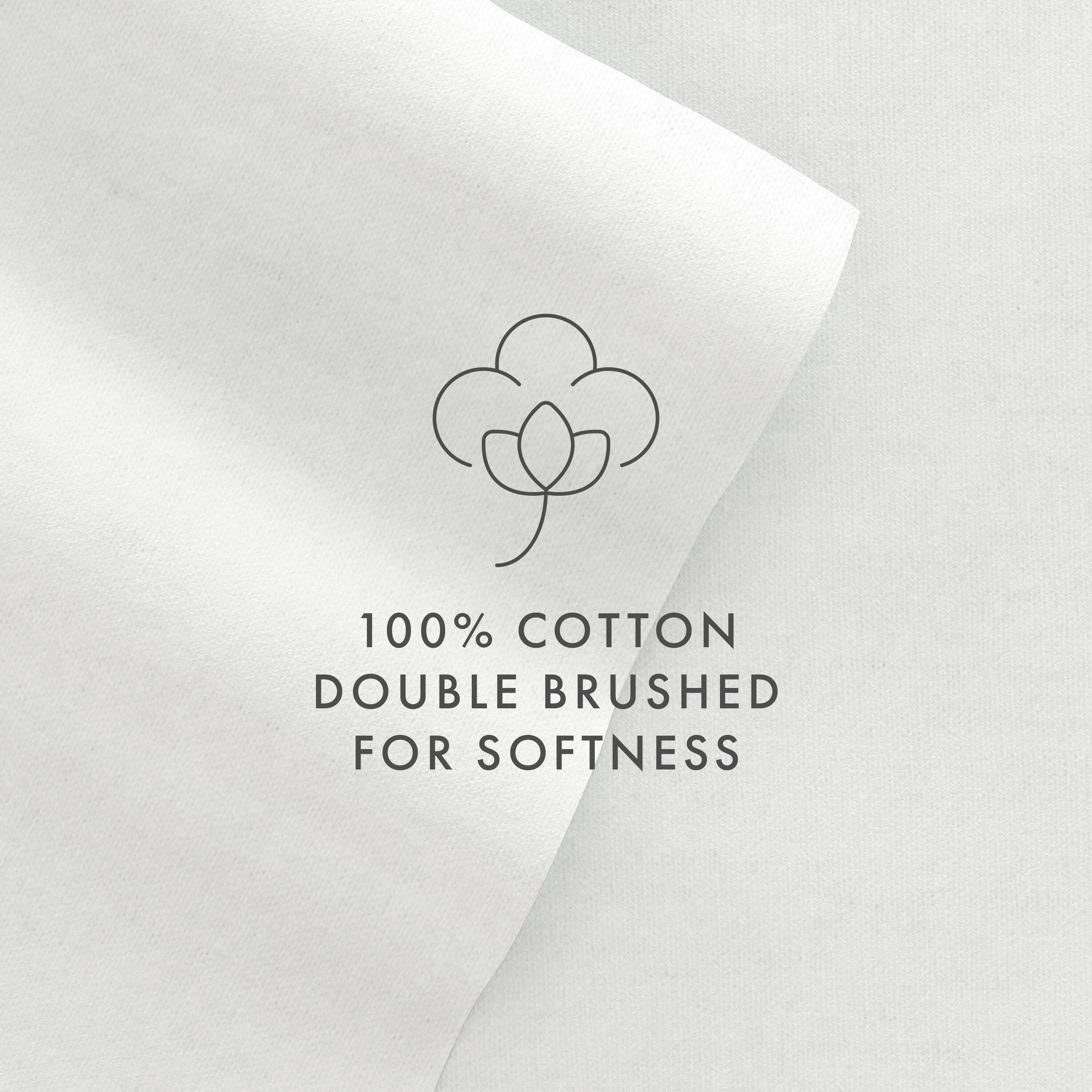 Home Collection Premium 4-Piece Ultra Soft Flannel Queen Bed Sheet Set, White, large