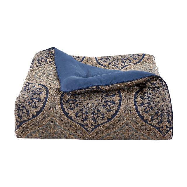 J. Queen New York Botticelli 4-Piece Comforter Set, Navy