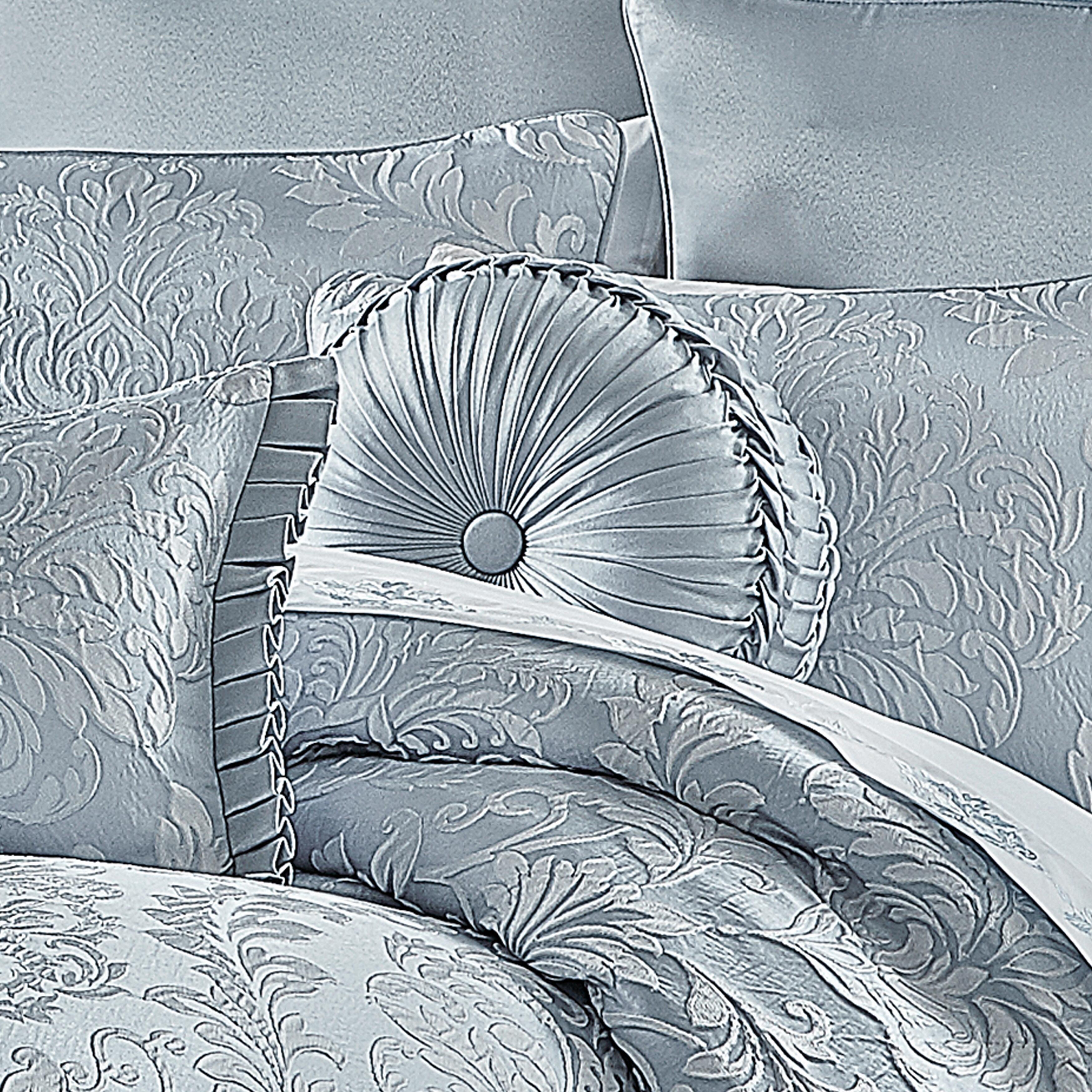 J.Queen New York Malita Tufted Round Decorative Throw Pillow, , large