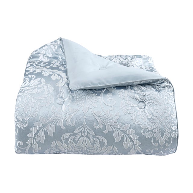 J. Queen New York Malita California King Comforter Set, Powder Blue
