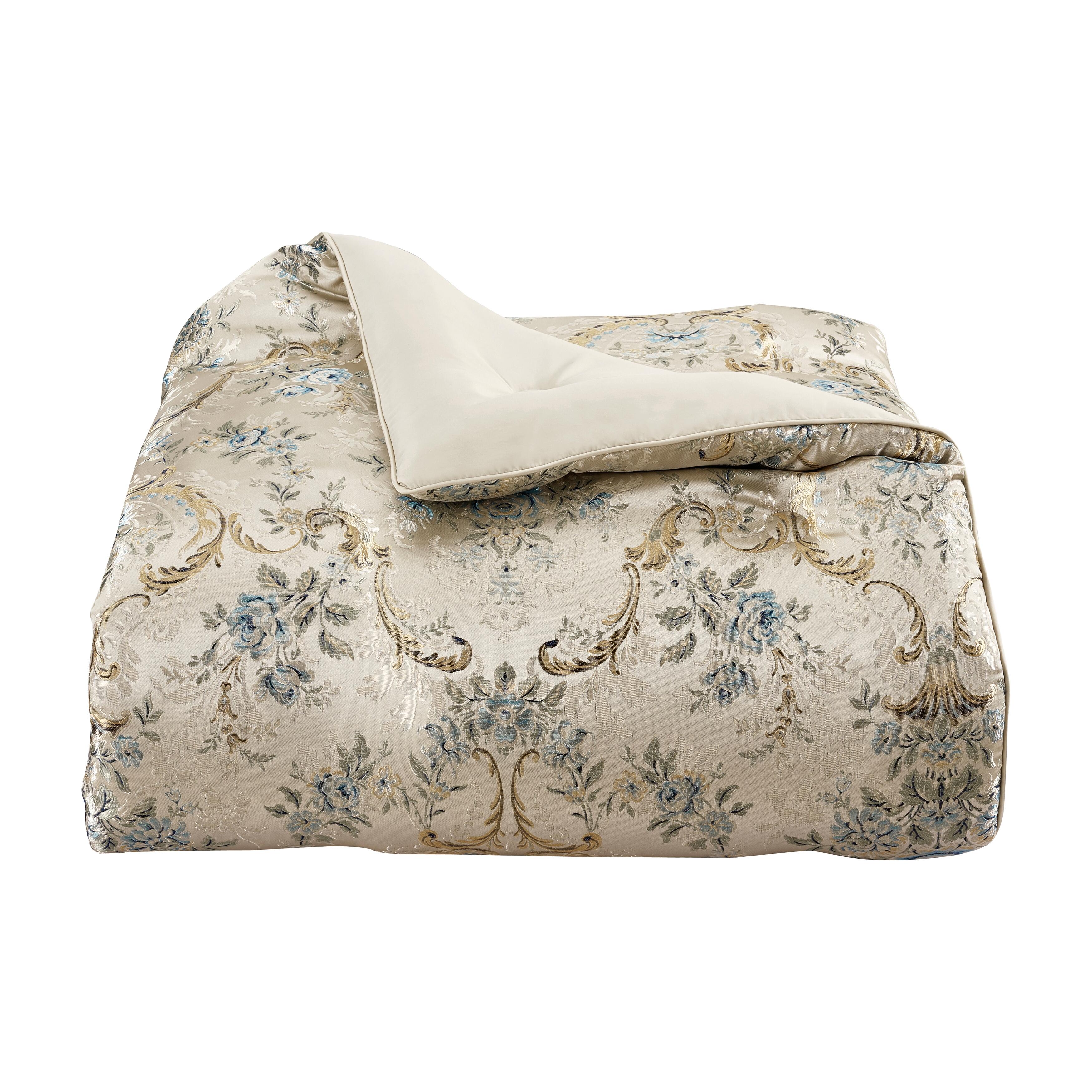 J.Queen New York Jacqueline 4 Piece Comforter Set, Teal, rollover