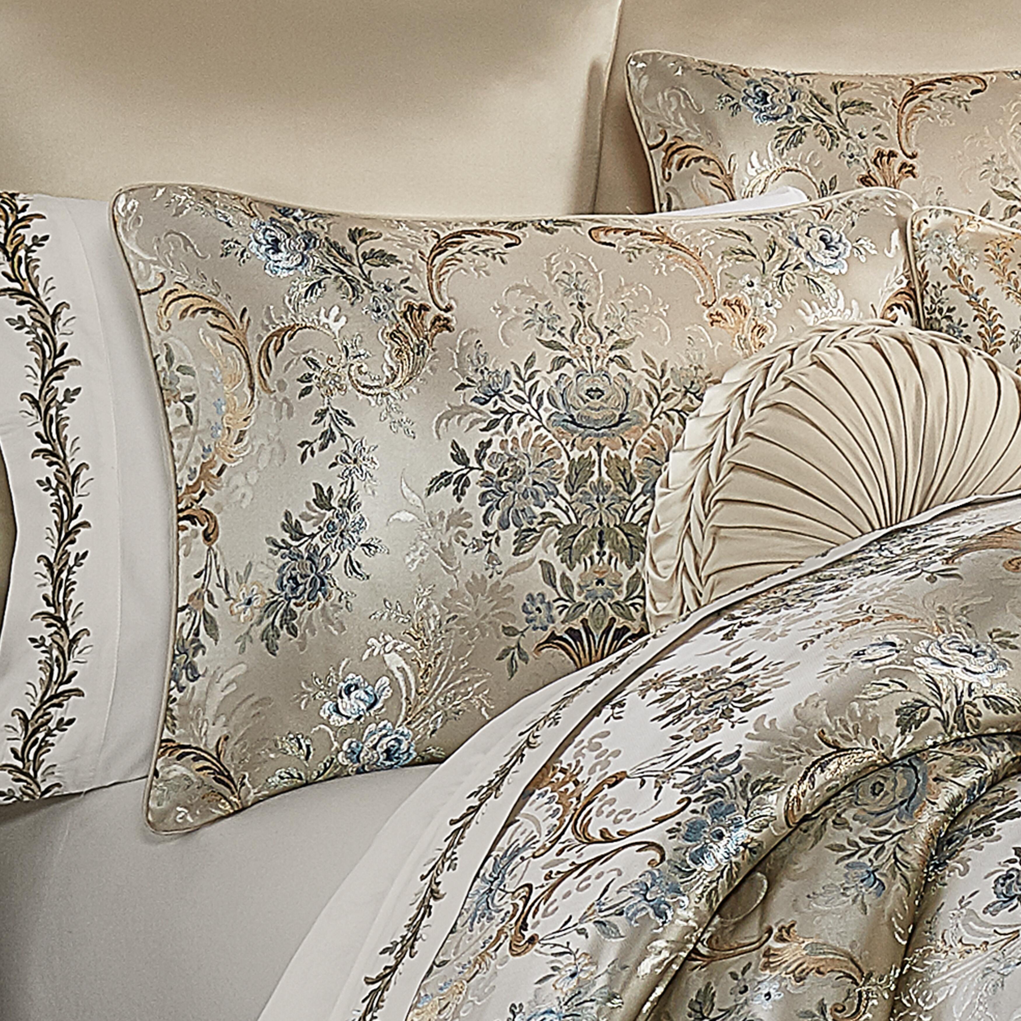J.Queen New York Jacqueline 4 Piece Comforter Set, Teal, large