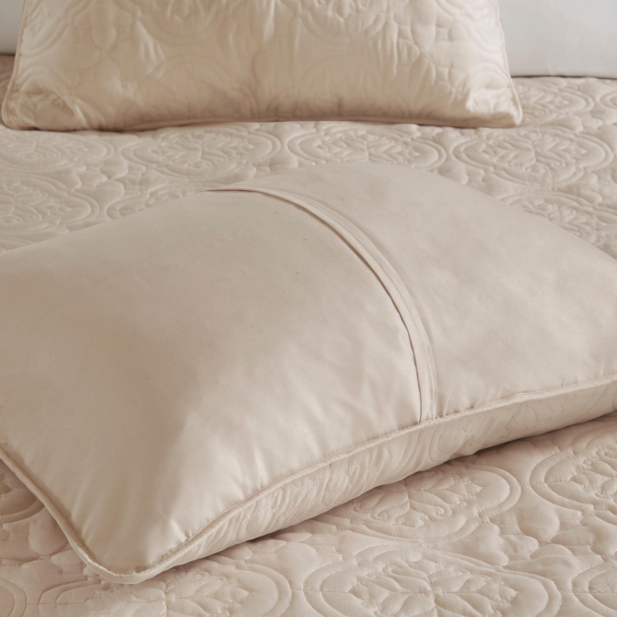 JLA Home Oakley 3 Piece Reversible Bedspread Set, Khaki, large