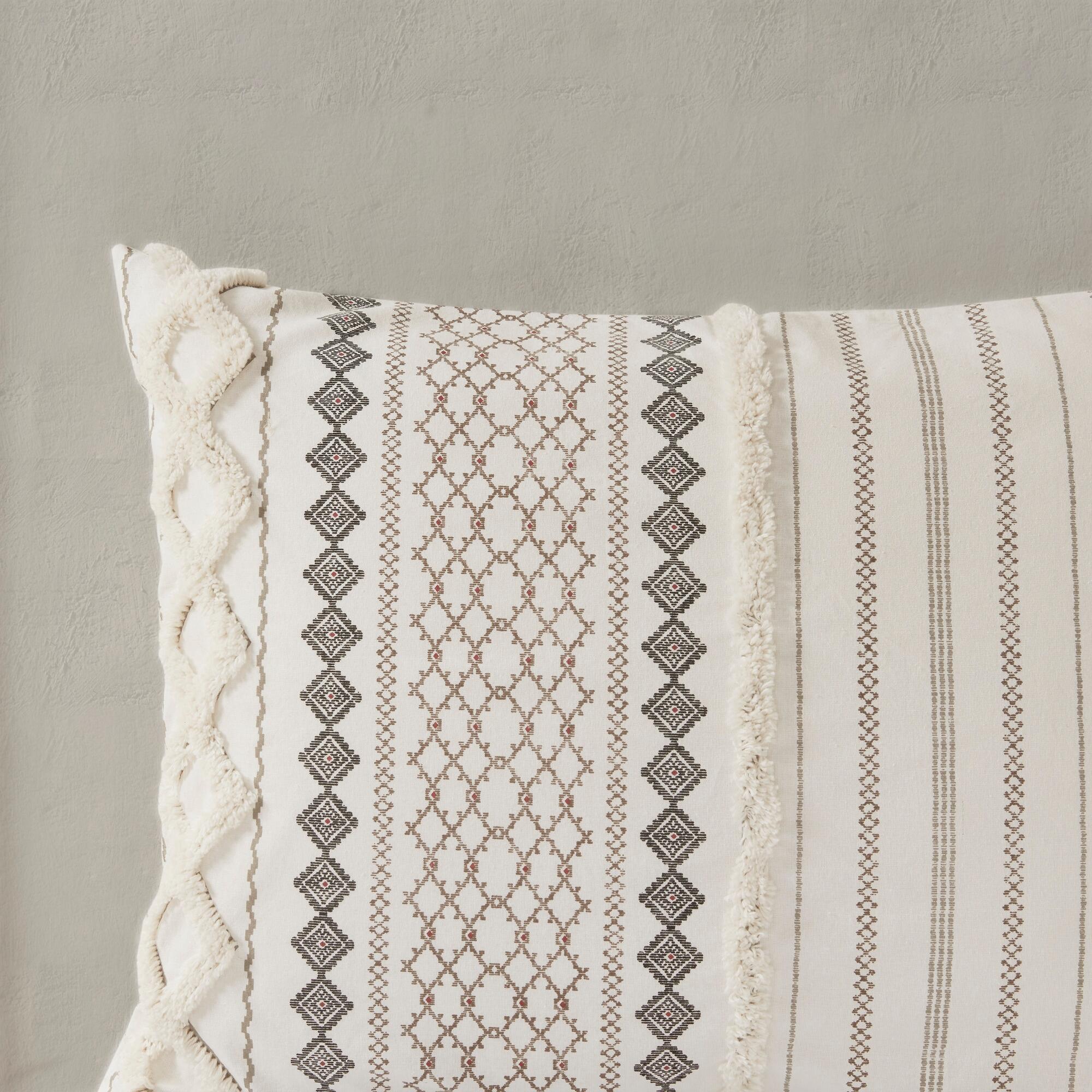 JLA Home Imani Cotton Comforter Set, Ivory, large